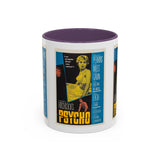 Cult Classic Movie Poster Art Accent Coffee Mug (11, 15oz) - Psycho Halftone Version 1960 - POPvault