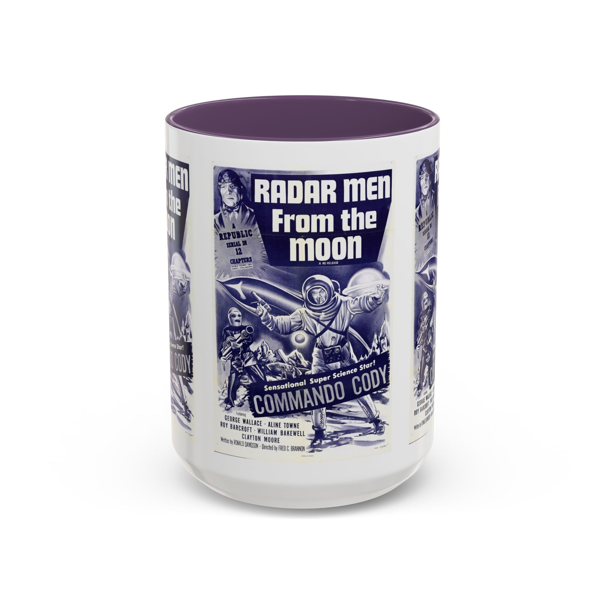 Cult Classic Movie Poster Art Accent Coffee Mug (11, 15oz) - Radar Men From The Moon 1952 - POPvault