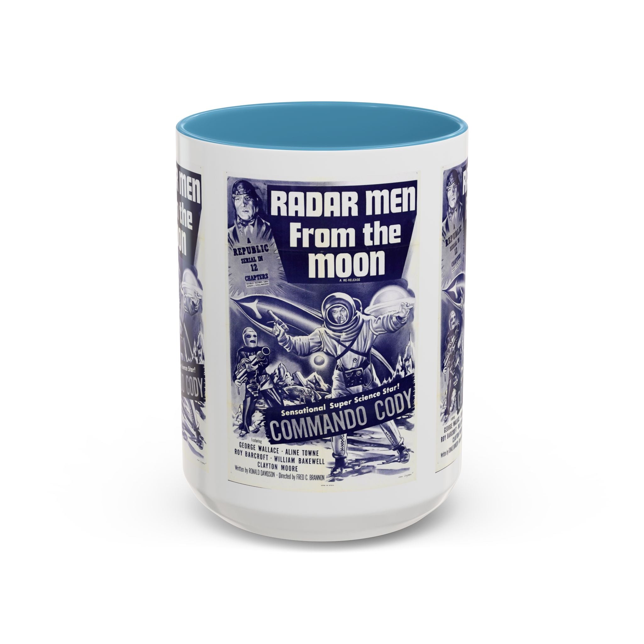 Cult Classic Movie Poster Art Accent Coffee Mug (11, 15oz) - Radar Men From The Moon 1952 - POPvault