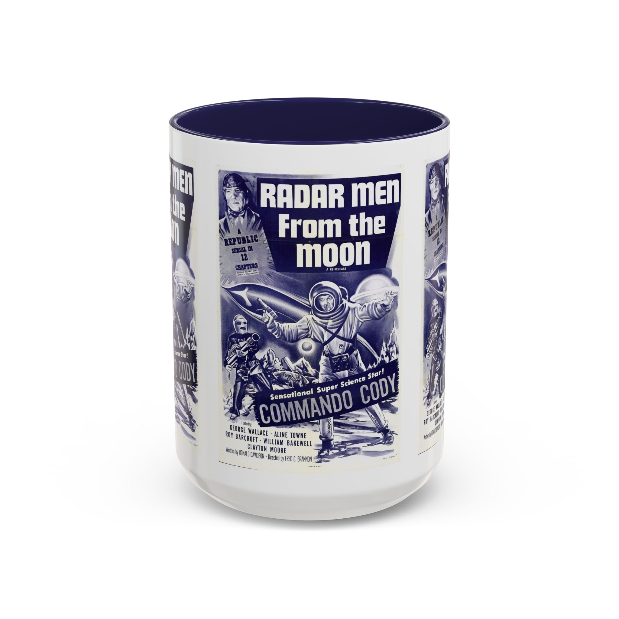Cult Classic Movie Poster Art Accent Coffee Mug (11, 15oz) - Radar Men From The Moon 1952 - POPvault