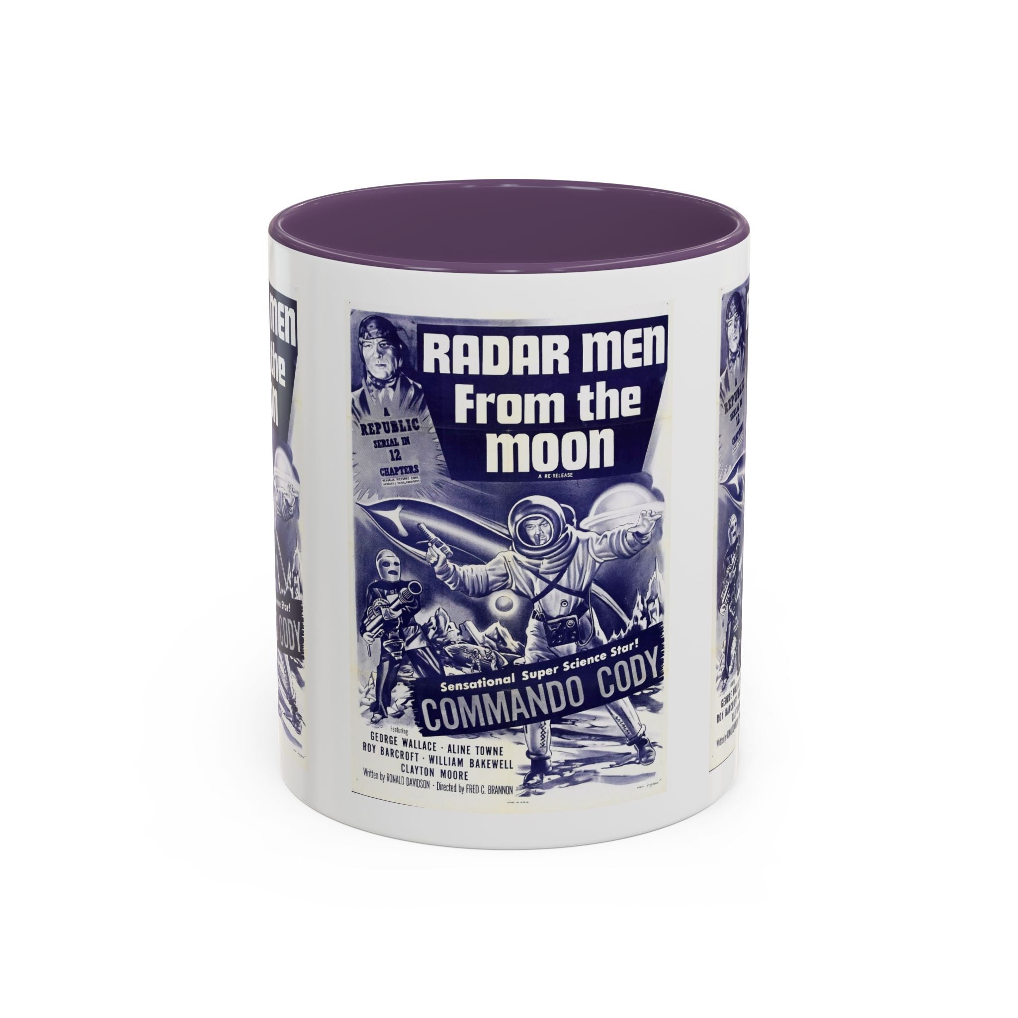 Cult Classic Movie Poster Art Accent Coffee Mug (11, 15oz) - Radar Men From The Moon 1952 - POPvault
