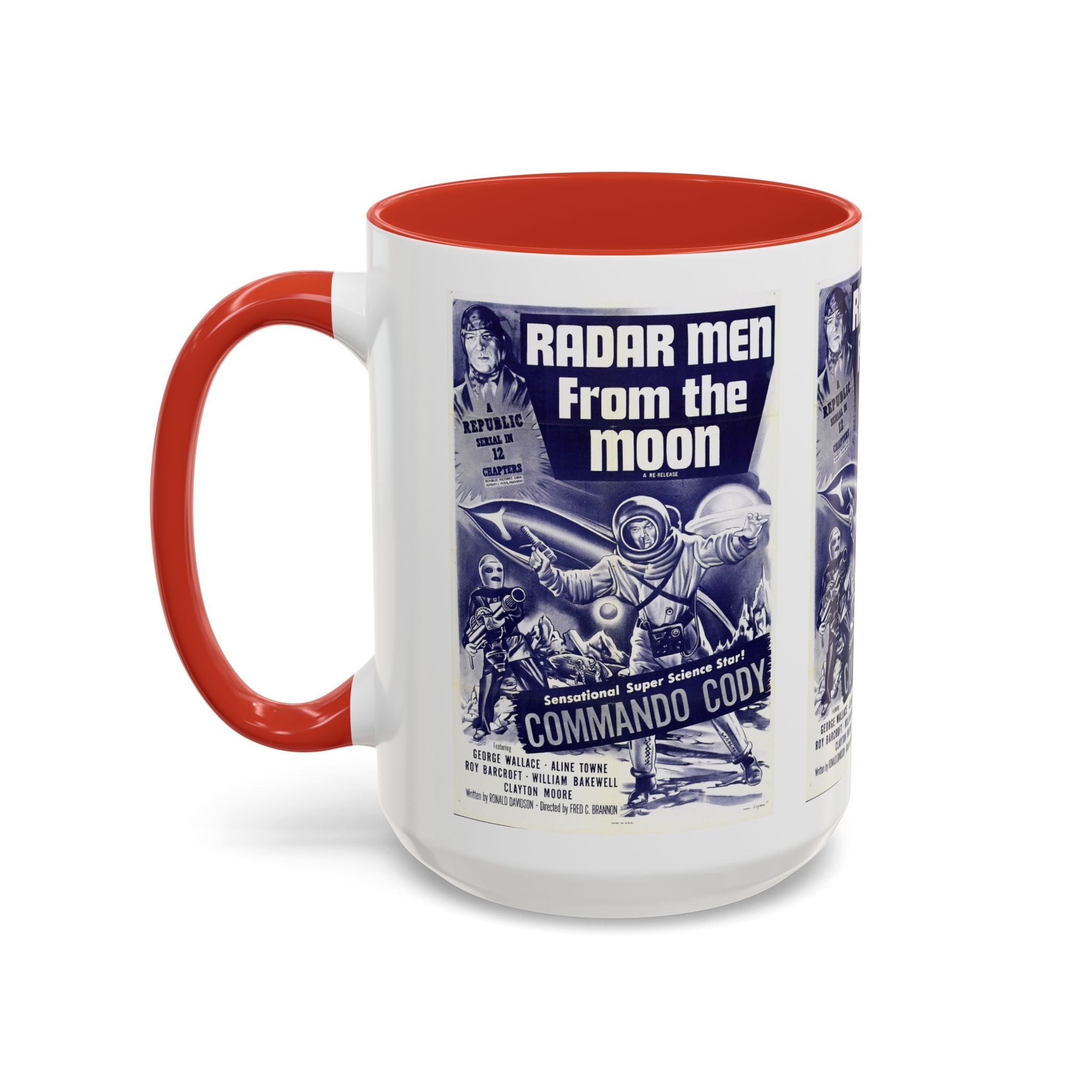 Cult Classic Movie Poster Art Accent Coffee Mug (11, 15oz) - Radar Men From The Moon 1952 - POPvault