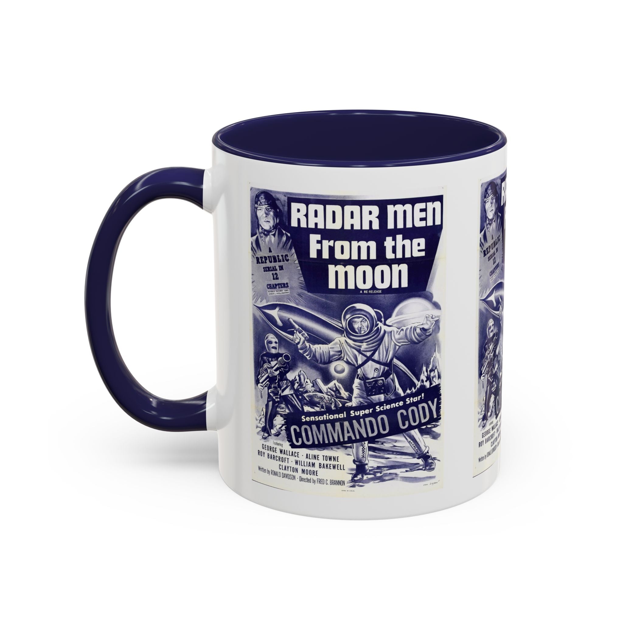 Cult Classic Movie Poster Art Accent Coffee Mug (11, 15oz) - Radar Men From The Moon 1952 - POPvault