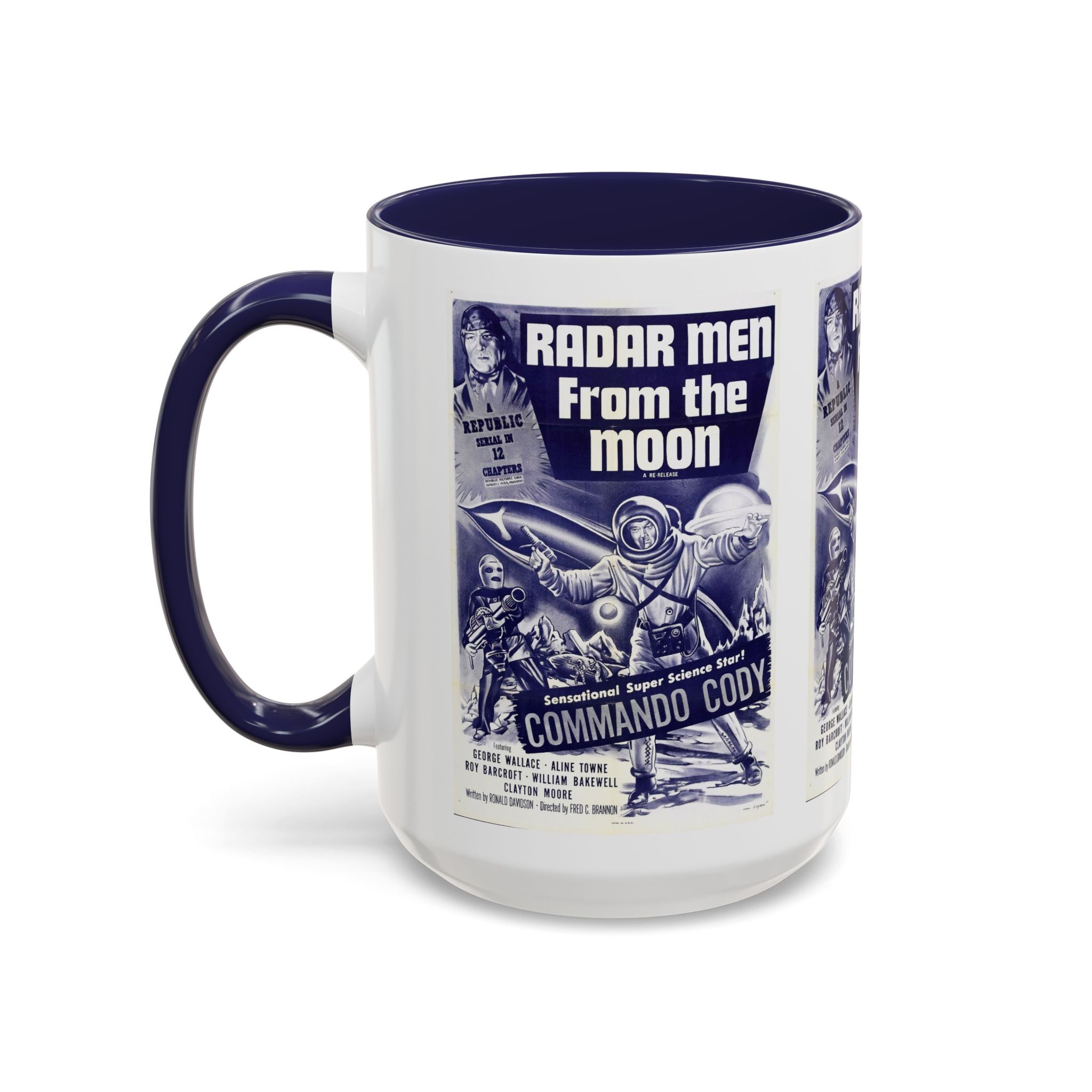Cult Classic Movie Poster Art Accent Coffee Mug (11, 15oz) - Radar Men From The Moon 1952 - POPvault