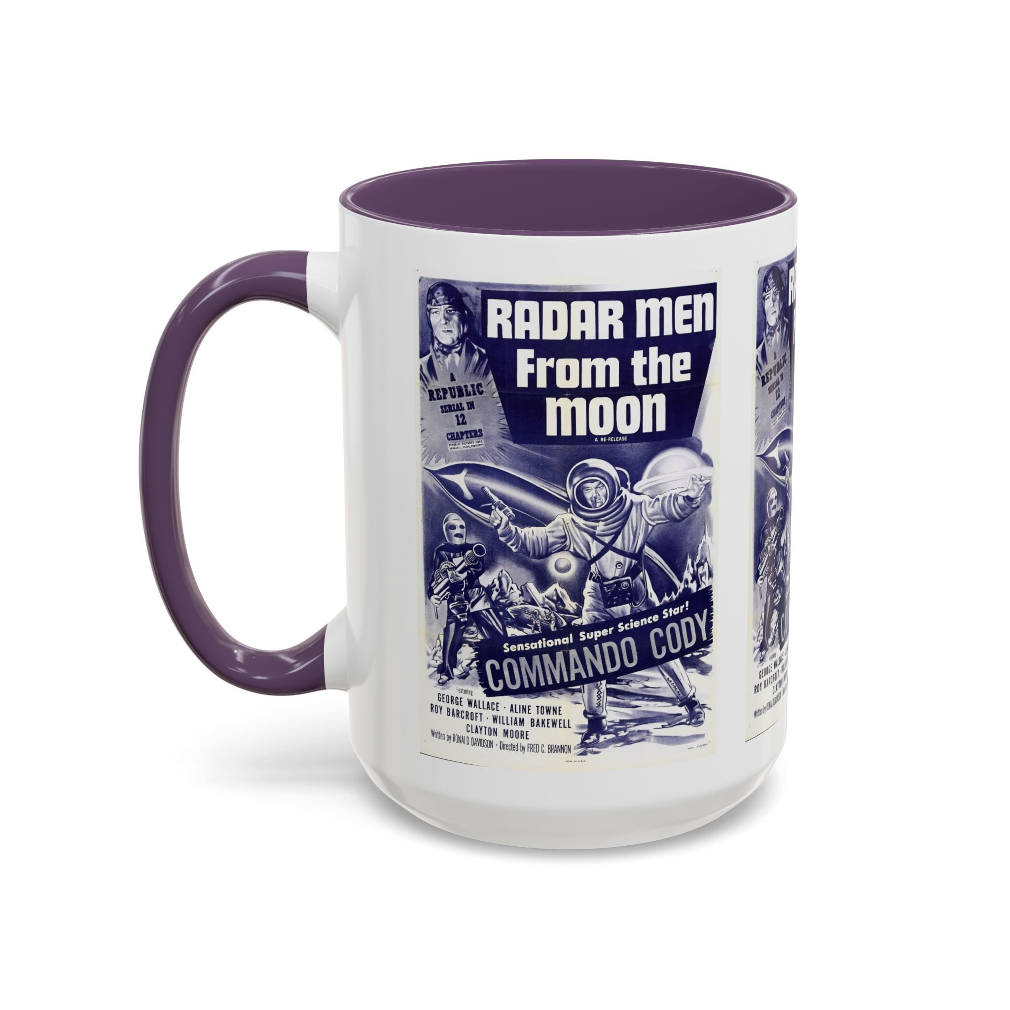 Cult Classic Movie Poster Art Accent Coffee Mug (11, 15oz) - Radar Men From The Moon 1952 - POPvault