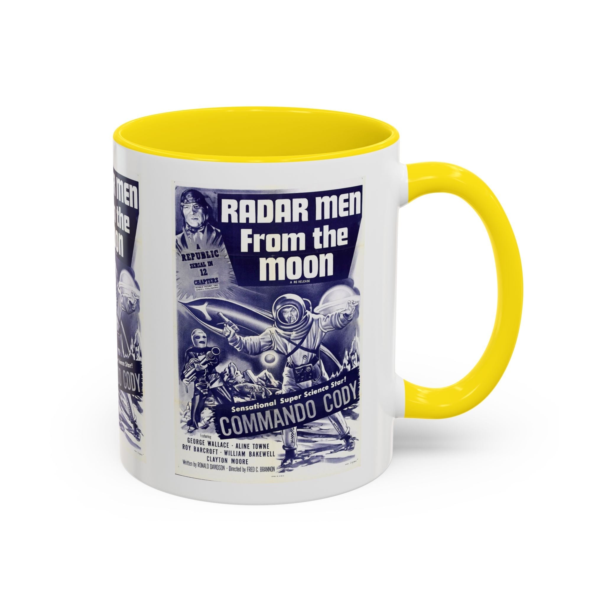 Cult Classic Movie Poster Art Accent Coffee Mug (11, 15oz) - Radar Men From The Moon 1952 - POPvault