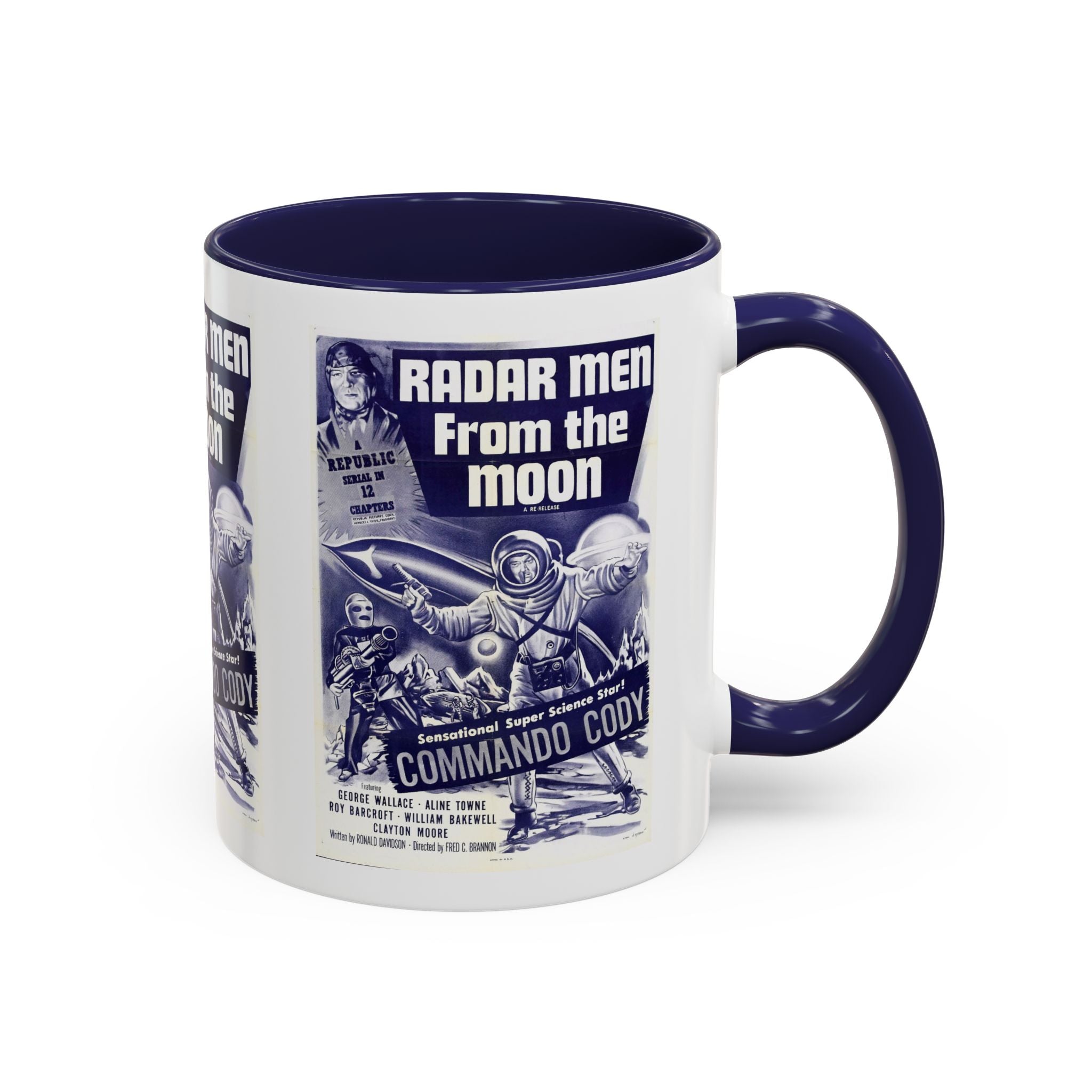 Cult Classic Movie Poster Art Accent Coffee Mug (11, 15oz) - Radar Men From The Moon 1952 - POPvault