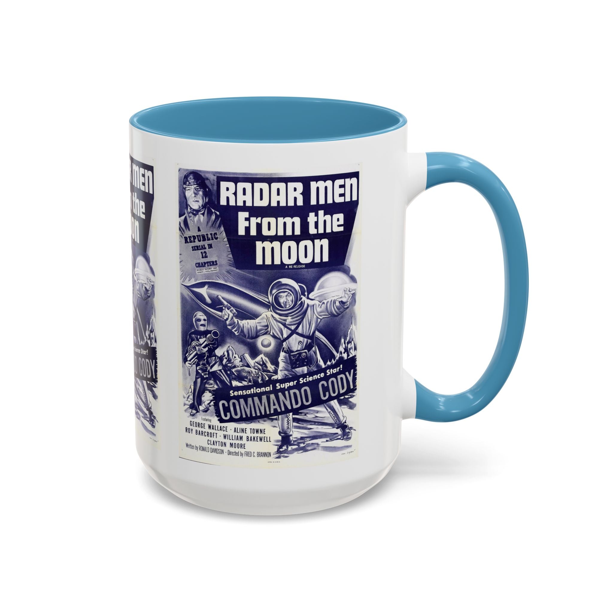 Cult Classic Movie Poster Art Accent Coffee Mug (11, 15oz) - Radar Men From The Moon 1952 - POPvault