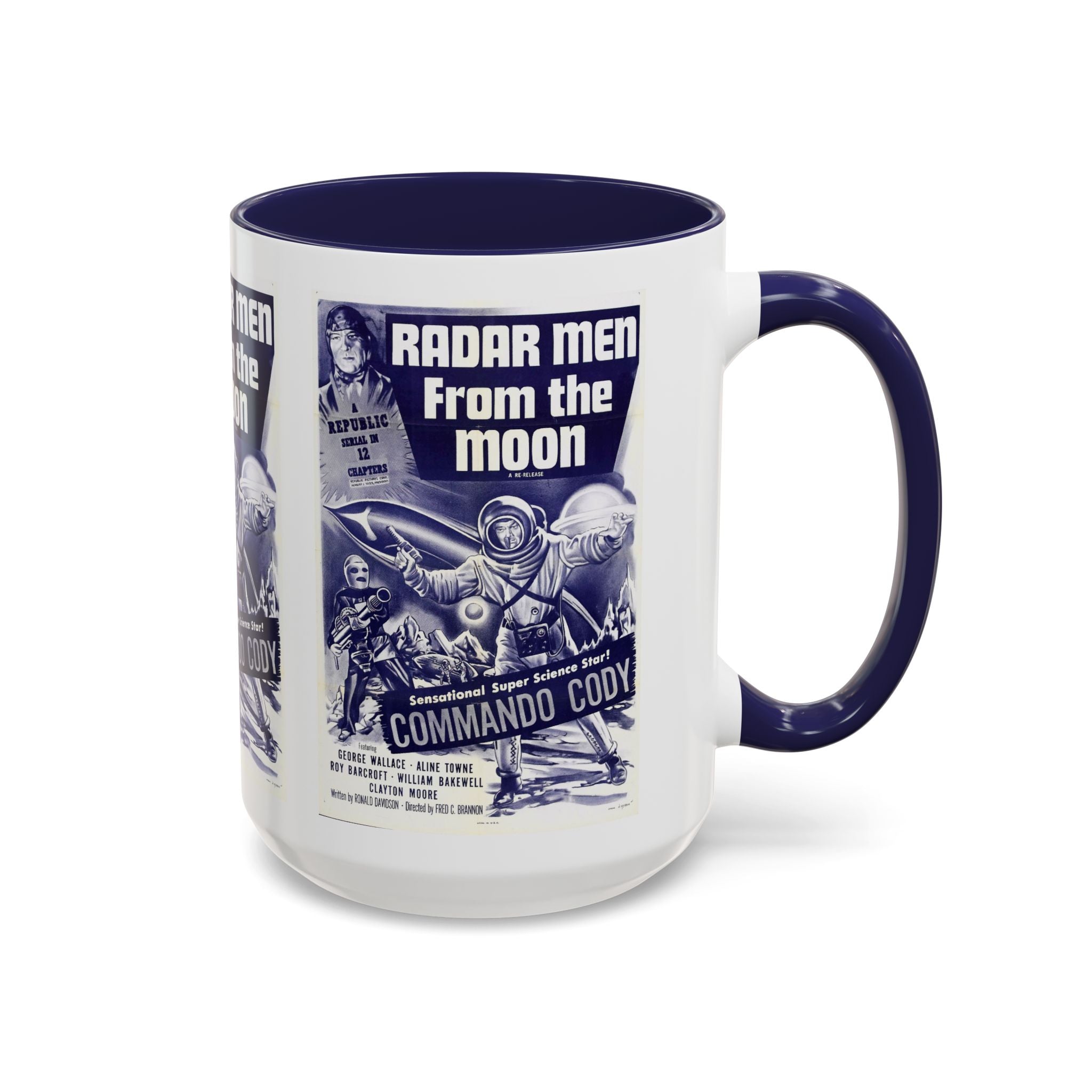 Cult Classic Movie Poster Art Accent Coffee Mug (11, 15oz) - Radar Men From The Moon 1952 - POPvault