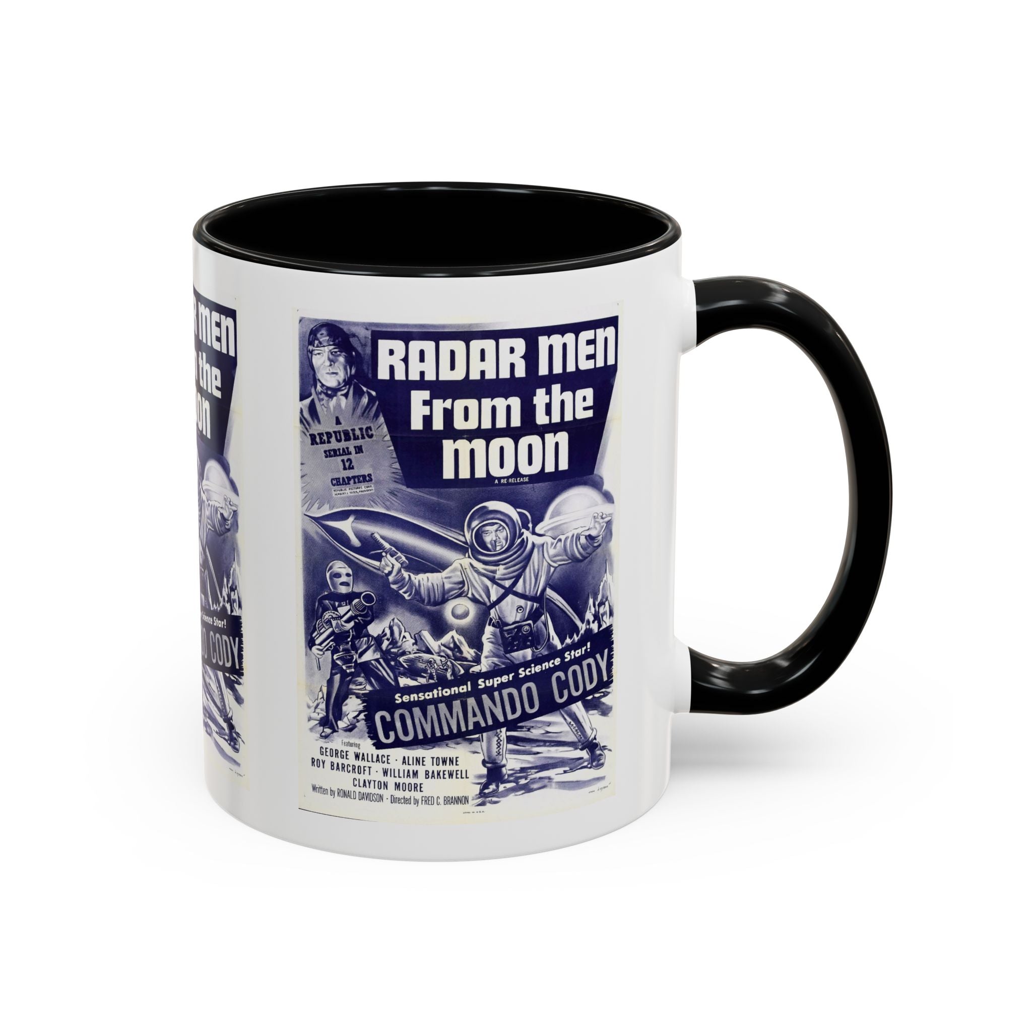 Cult Classic Movie Poster Art Accent Coffee Mug (11, 15oz) - Radar Men From The Moon 1952 - POPvault