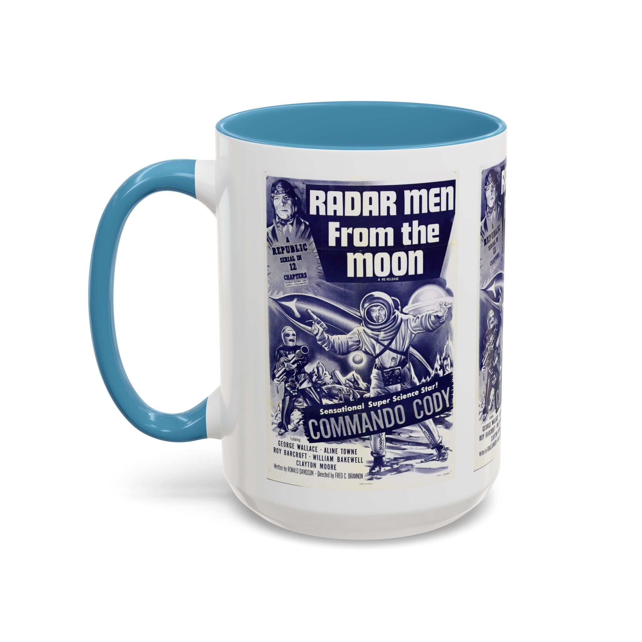 Cult Classic Movie Poster Art Accent Coffee Mug (11, 15oz) - Radar Men From The Moon 1952 - POPvault