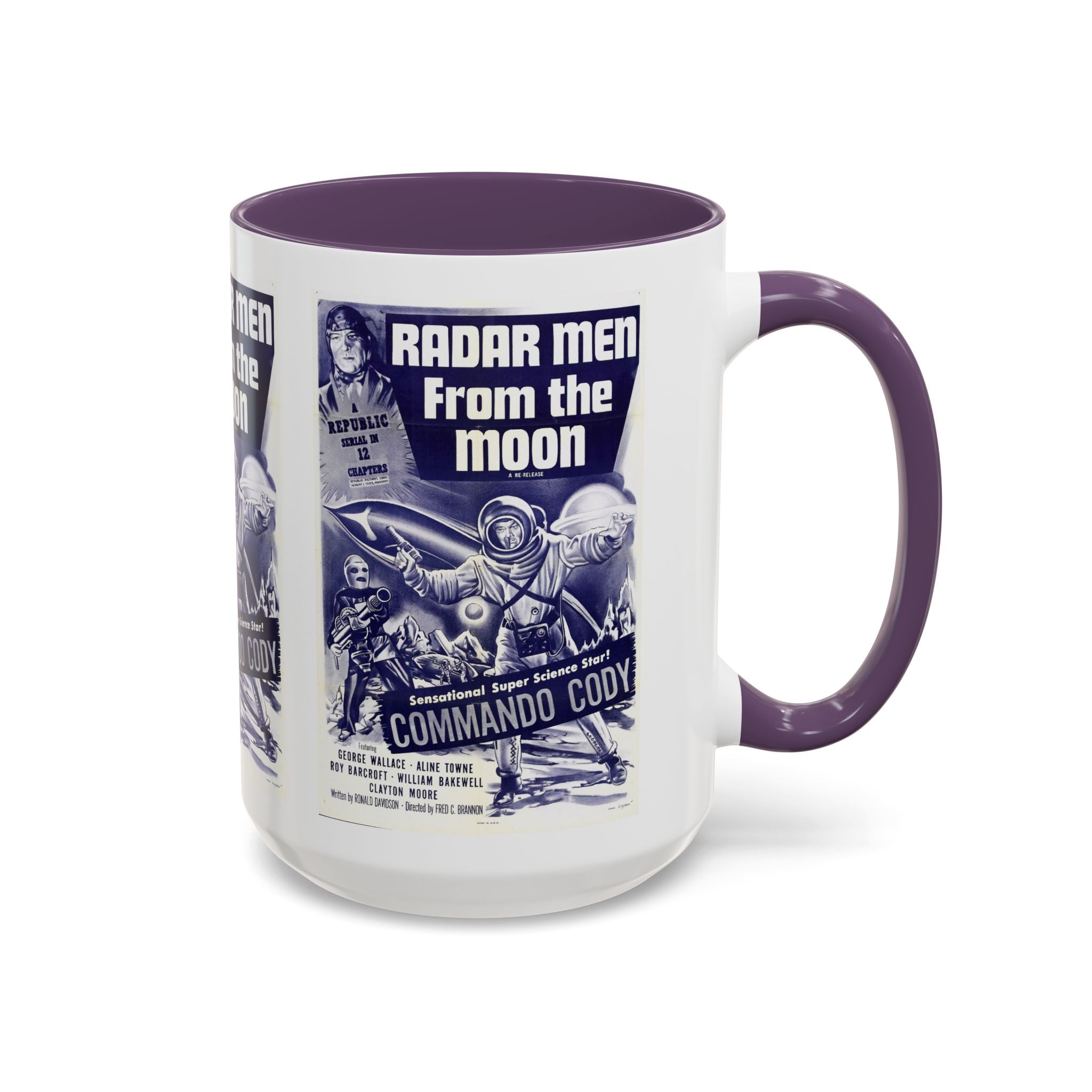 Cult Classic Movie Poster Art Accent Coffee Mug (11, 15oz) - Radar Men From The Moon 1952 - POPvault
