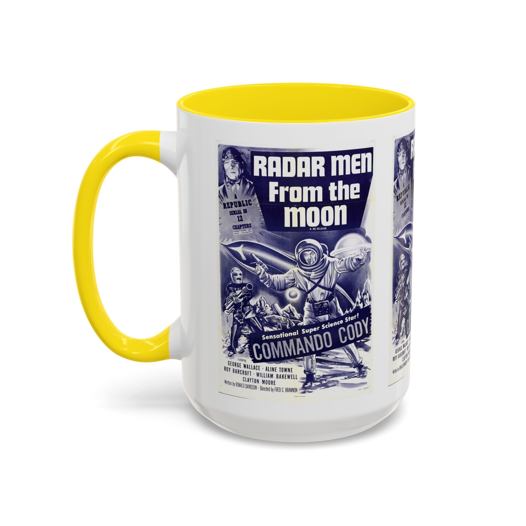 Cult Classic Movie Poster Art Accent Coffee Mug (11, 15oz) - Radar Men From The Moon 1952 - POPvault