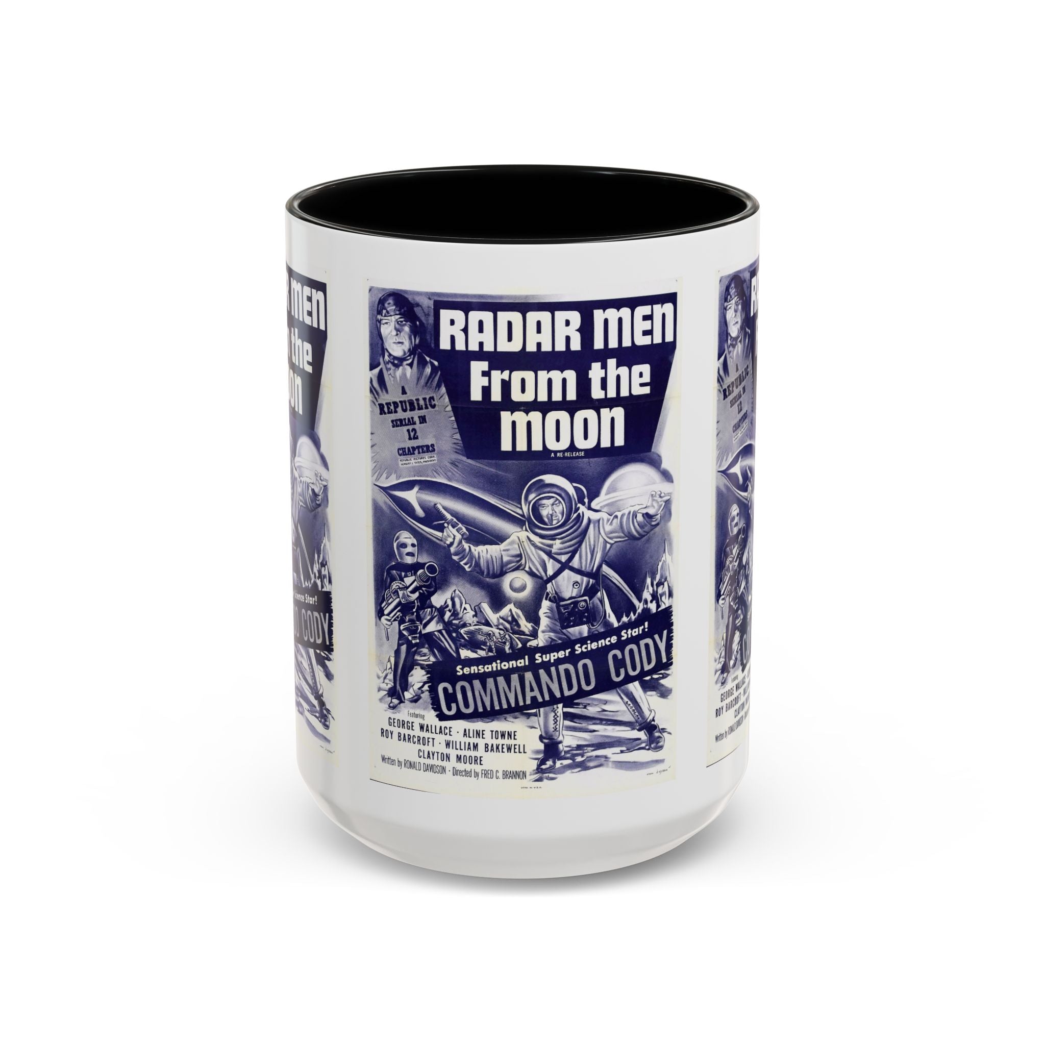 Cult Classic Movie Poster Art Accent Coffee Mug (11, 15oz) - Radar Men From The Moon 1952 - POPvault