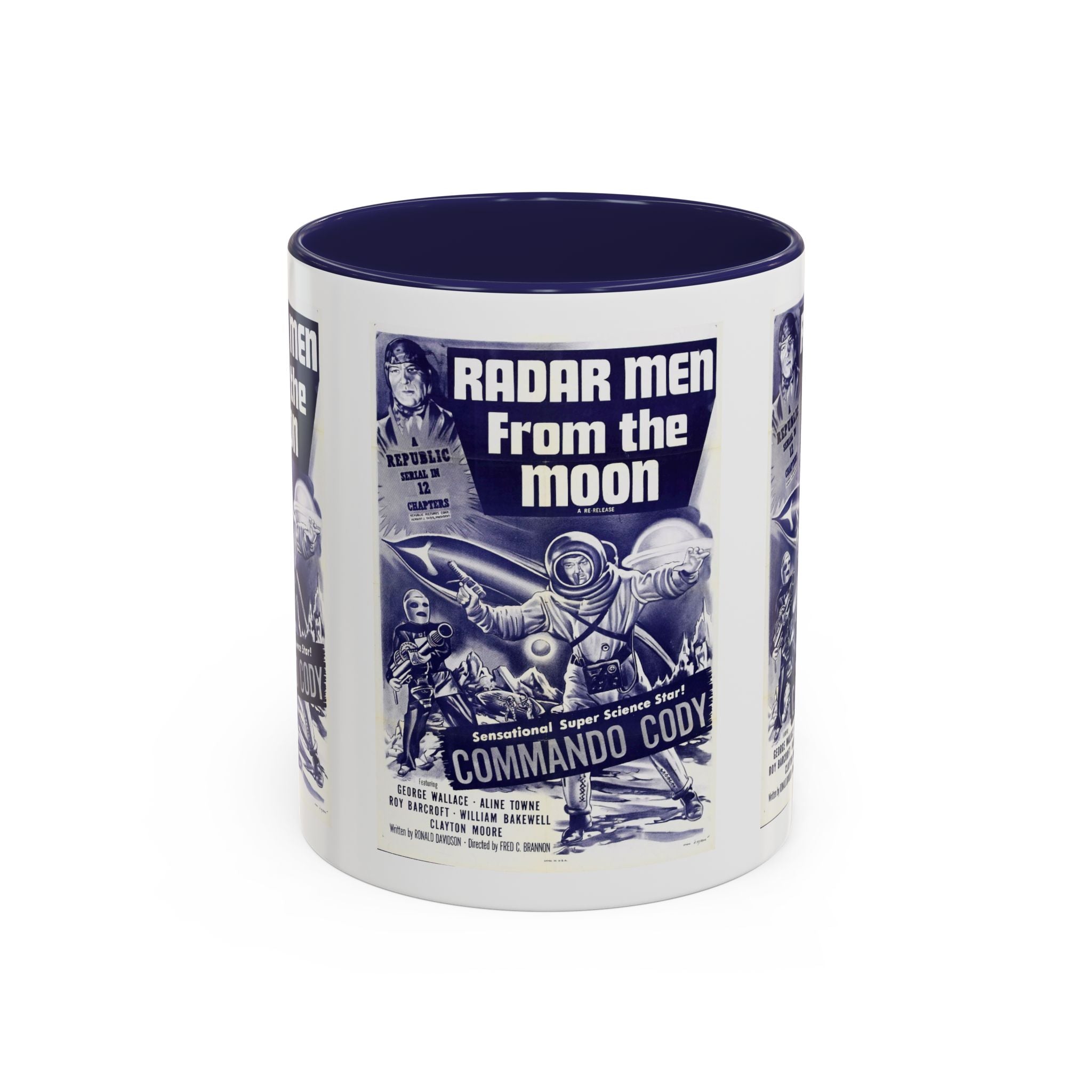 Cult Classic Movie Poster Art Accent Coffee Mug (11, 15oz) - Radar Men From The Moon 1952 - POPvault