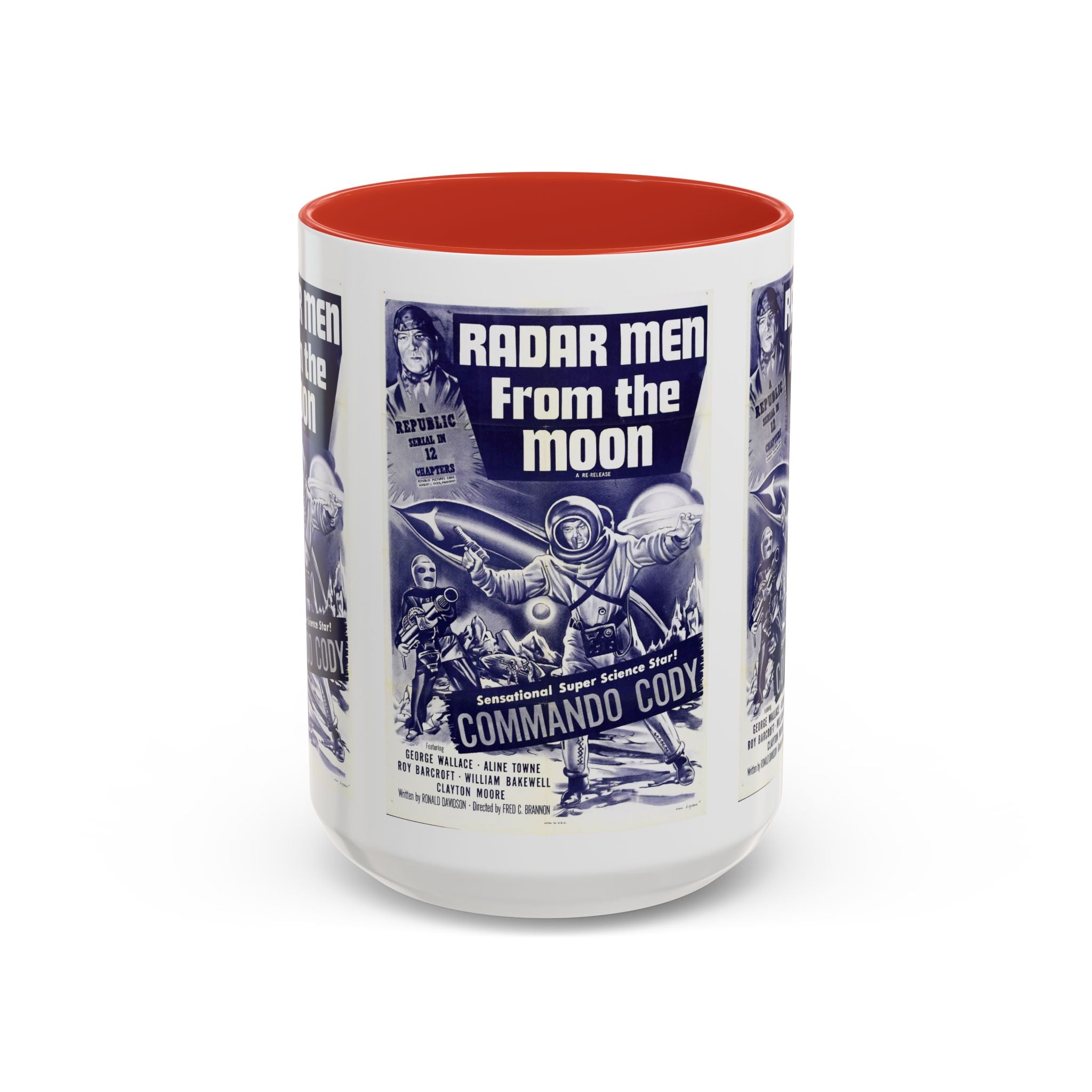 Cult Classic Movie Poster Art Accent Coffee Mug (11, 15oz) - Radar Men From The Moon 1952 - POPvault