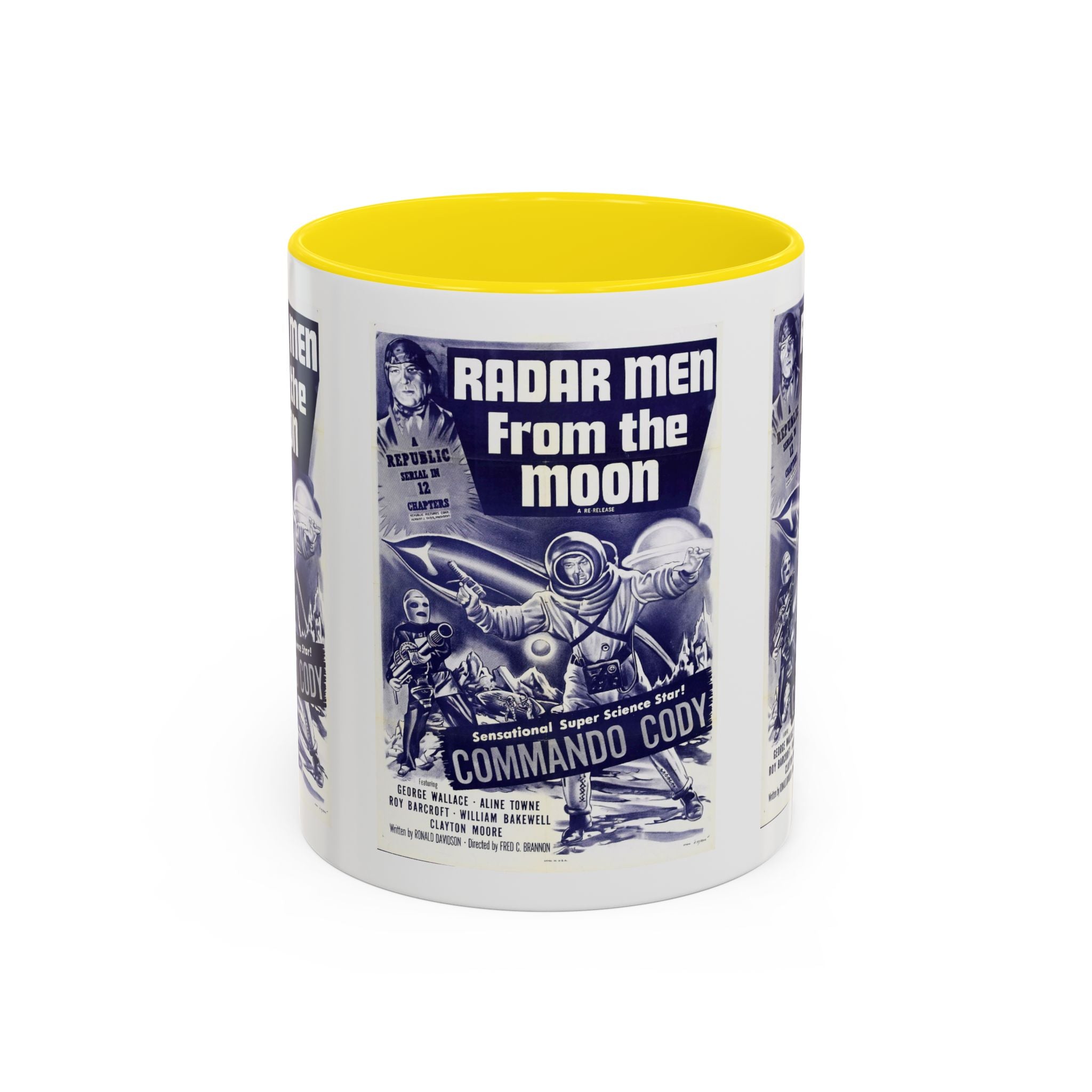 Cult Classic Movie Poster Art Accent Coffee Mug (11, 15oz) - Radar Men From The Moon 1952 - POPvault
