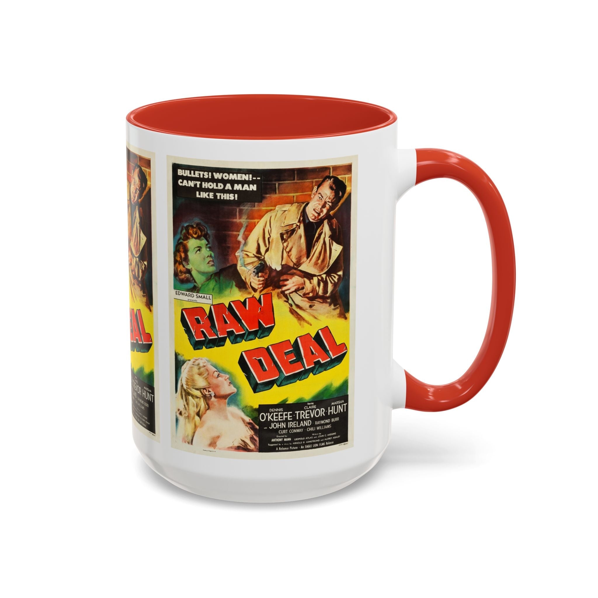 Cult Classic Movie Poster Art Accent Coffee Mug (11, 15oz) - Raw Deal 1948 - POPvault