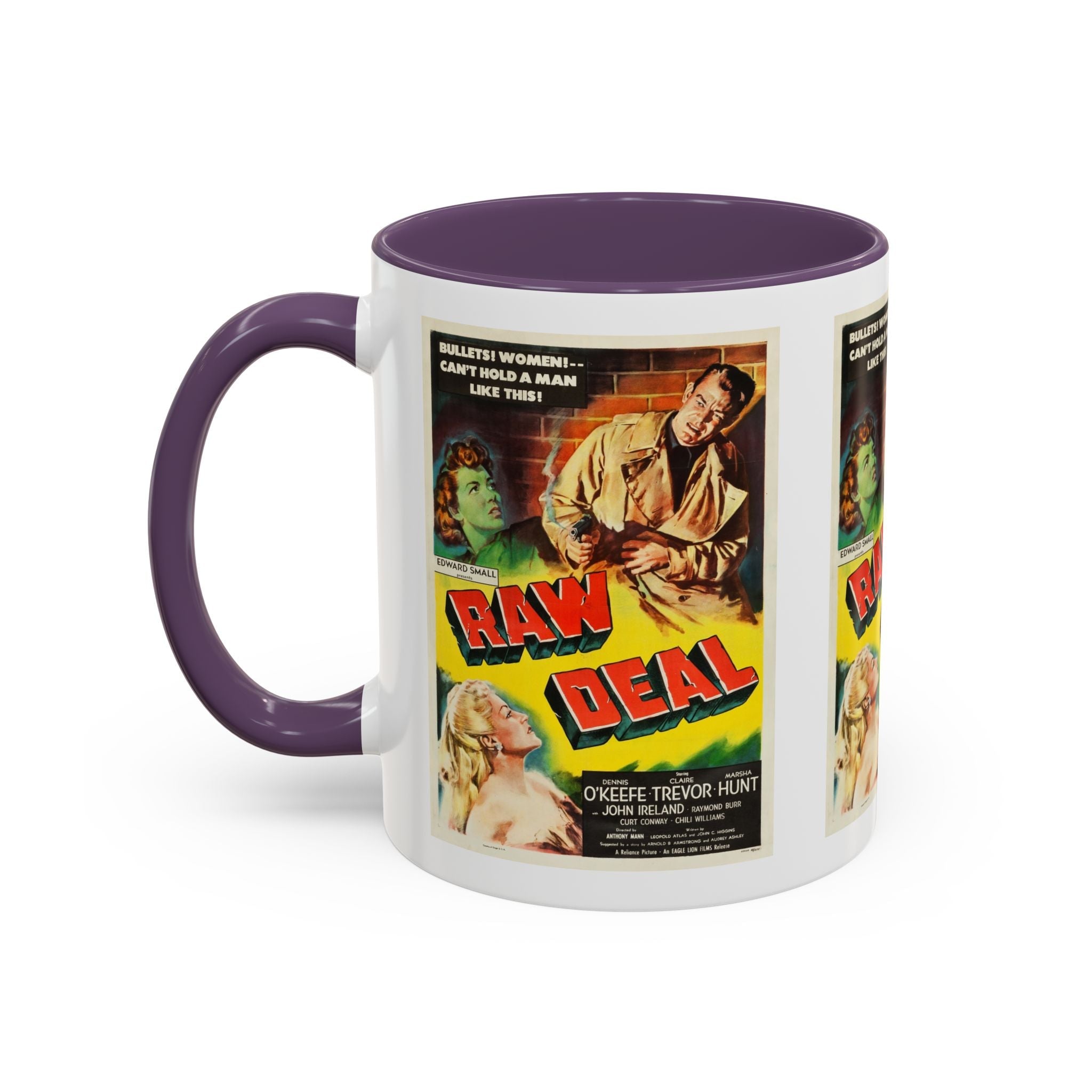 Cult Classic Movie Poster Art Accent Coffee Mug (11, 15oz) - Raw Deal 1948 - POPvault