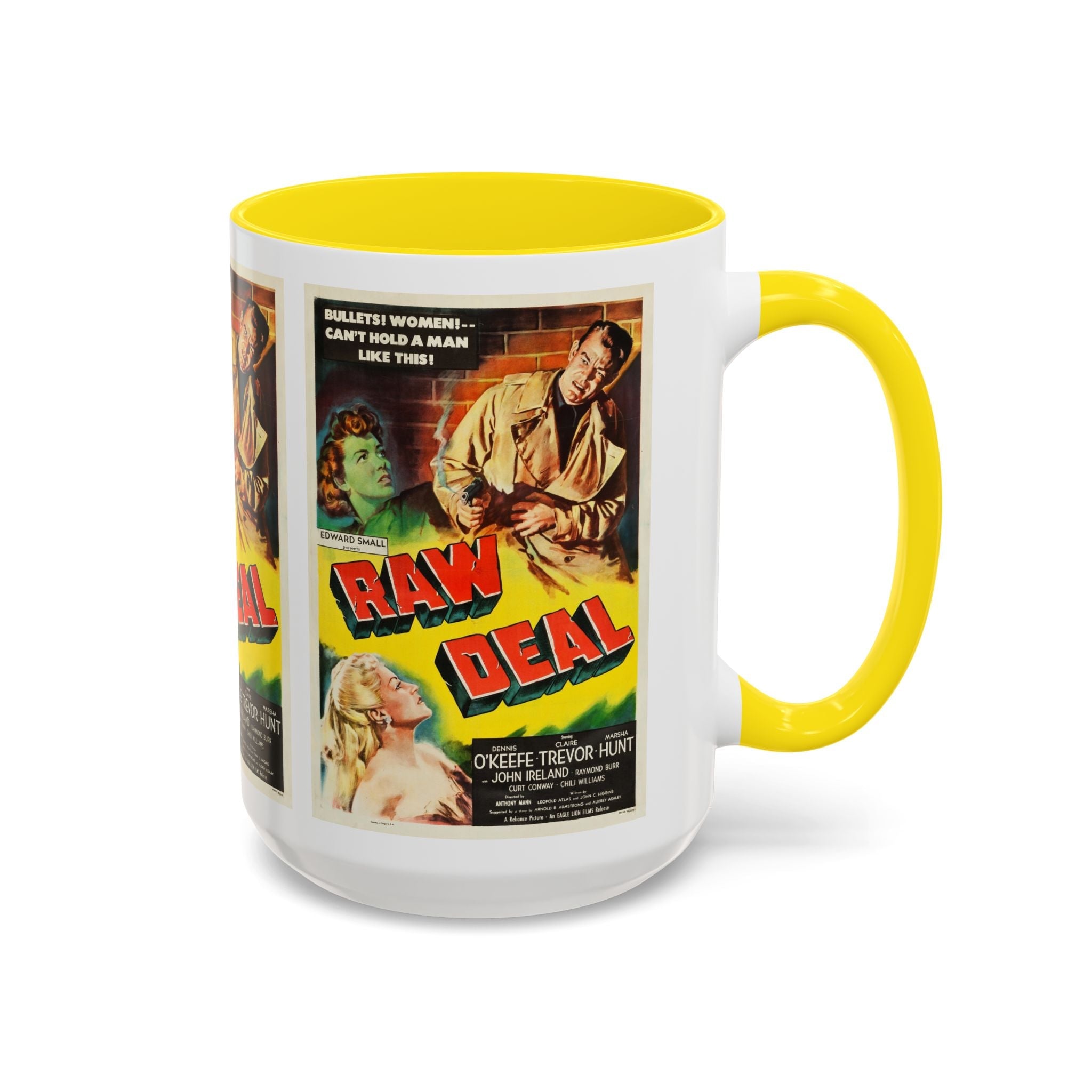 Cult Classic Movie Poster Art Accent Coffee Mug (11, 15oz) - Raw Deal 1948 - POPvault