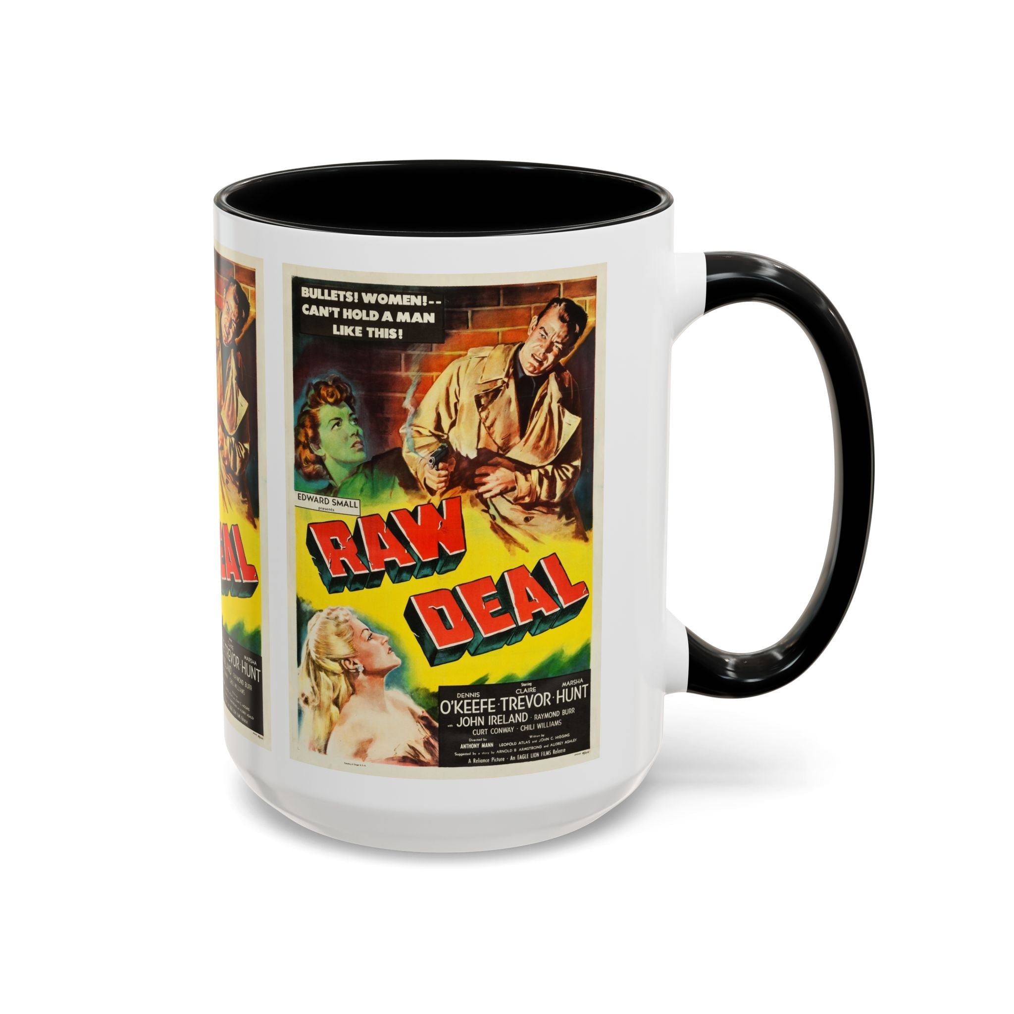 Cult Classic Movie Poster Art Accent Coffee Mug (11, 15oz) - Raw Deal 1948 - POPvault