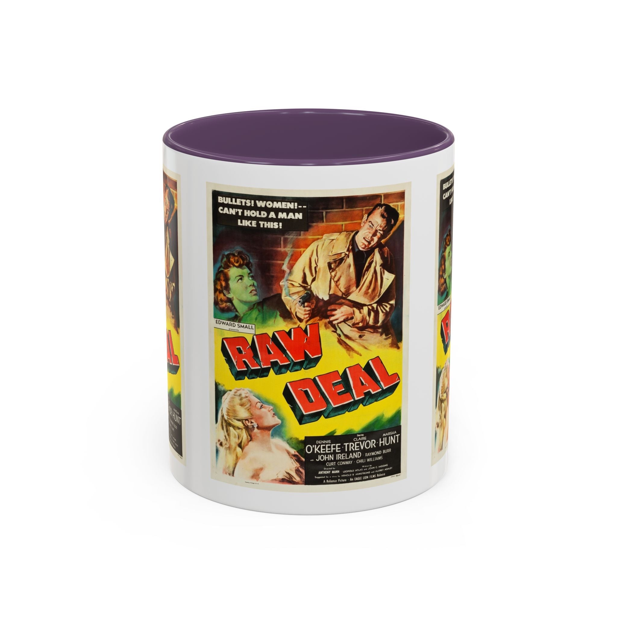 Cult Classic Movie Poster Art Accent Coffee Mug (11, 15oz) - Raw Deal 1948 - POPvault