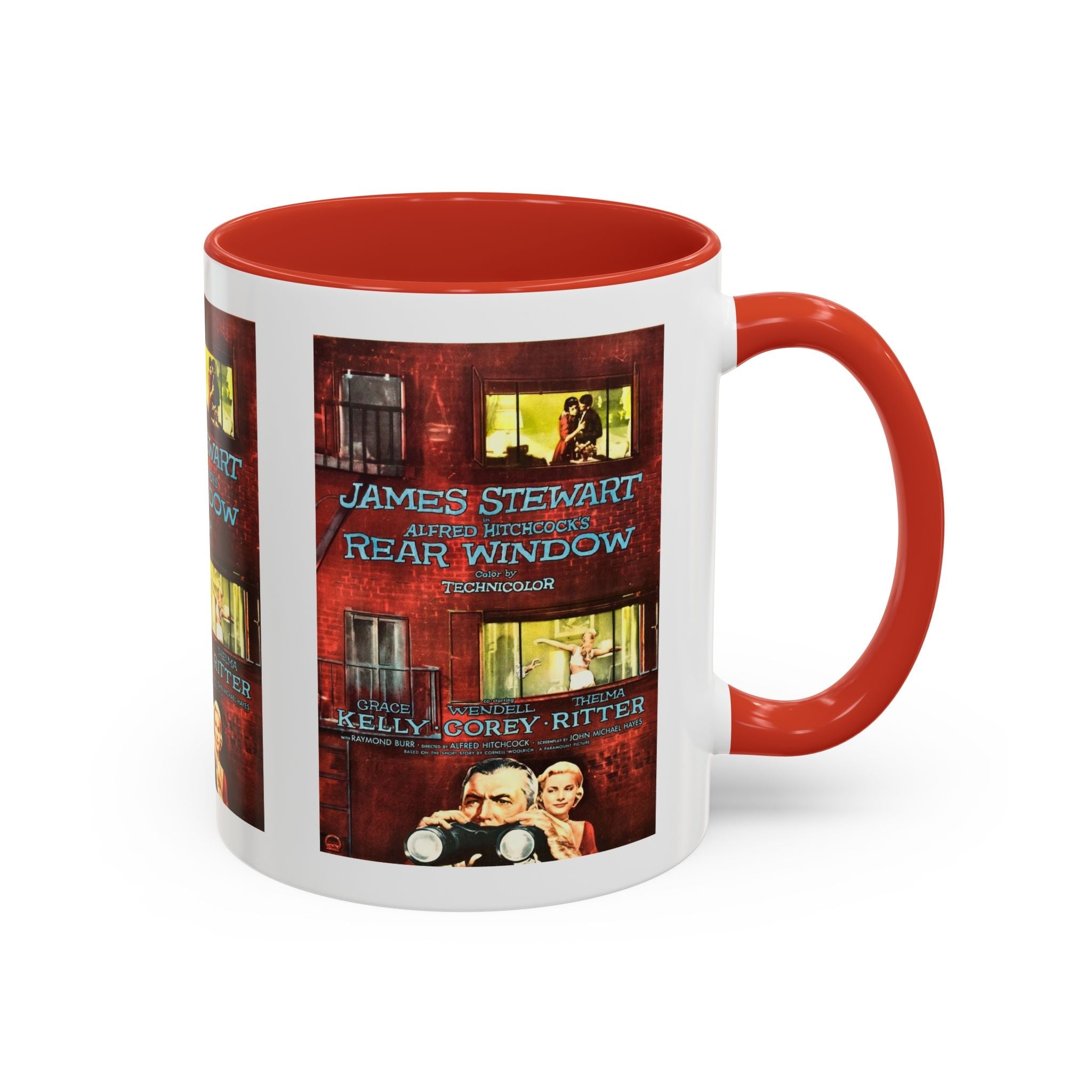 Cult Classic Movie Poster Art Accent Coffee Mug (11, 15oz) - Rear Window 1954 - POPvault