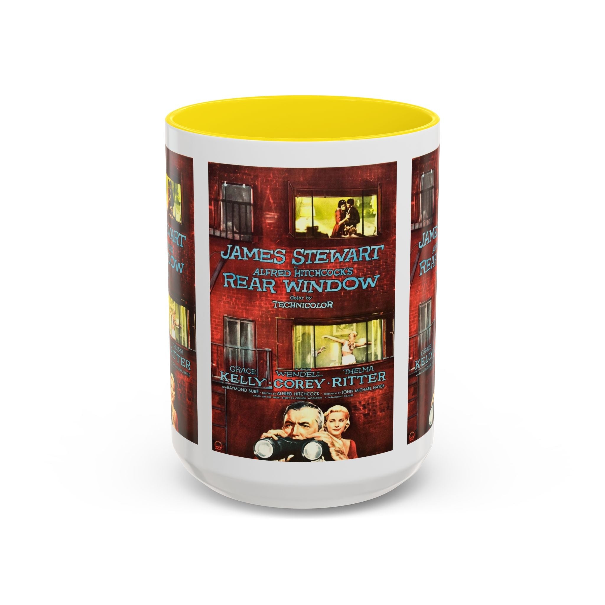 Cult Classic Movie Poster Art Accent Coffee Mug (11, 15oz) - Rear Window 1954 - POPvault