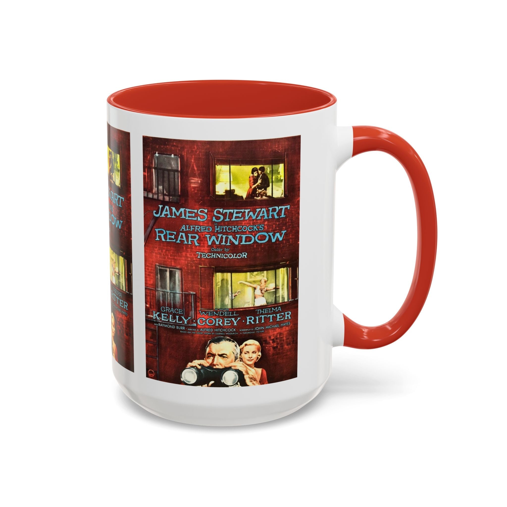 Cult Classic Movie Poster Art Accent Coffee Mug (11, 15oz) - Rear Window 1954 - POPvault