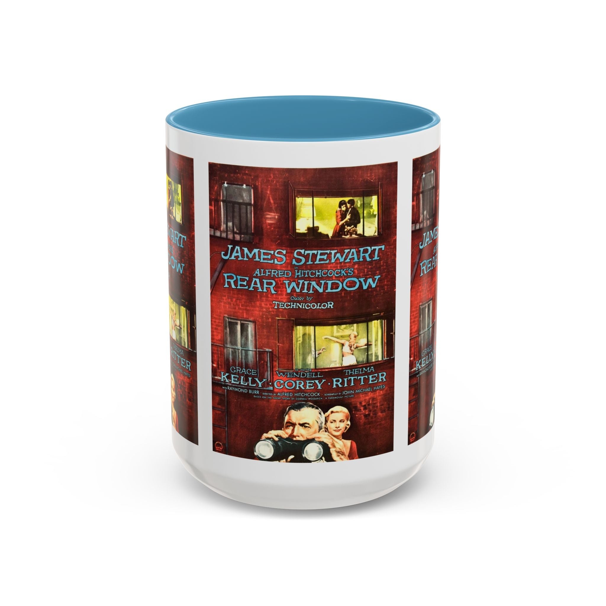 Cult Classic Movie Poster Art Accent Coffee Mug (11, 15oz) - Rear Window 1954 - POPvault