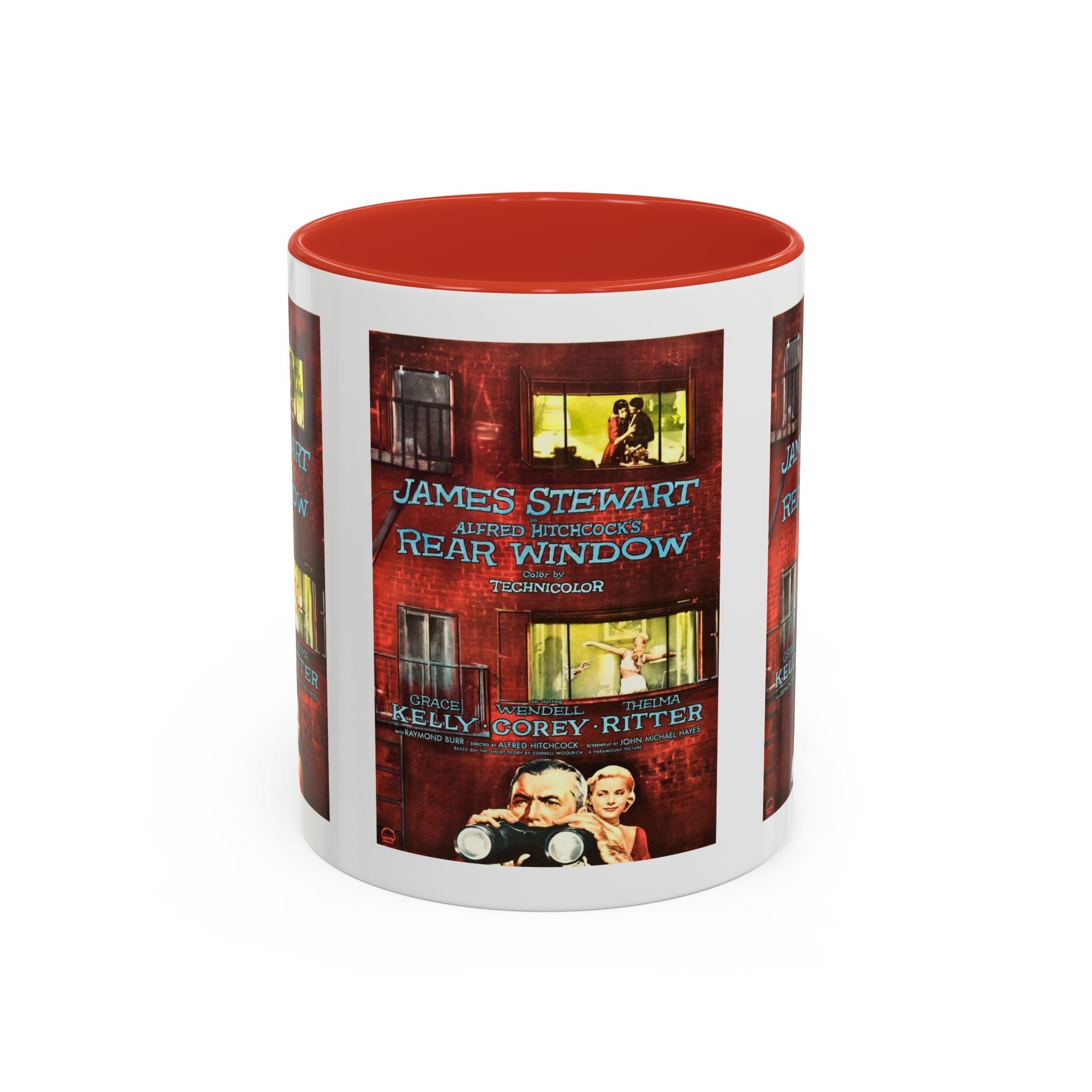 Cult Classic Movie Poster Art Accent Coffee Mug (11, 15oz) - Rear Window 1954 - POPvault