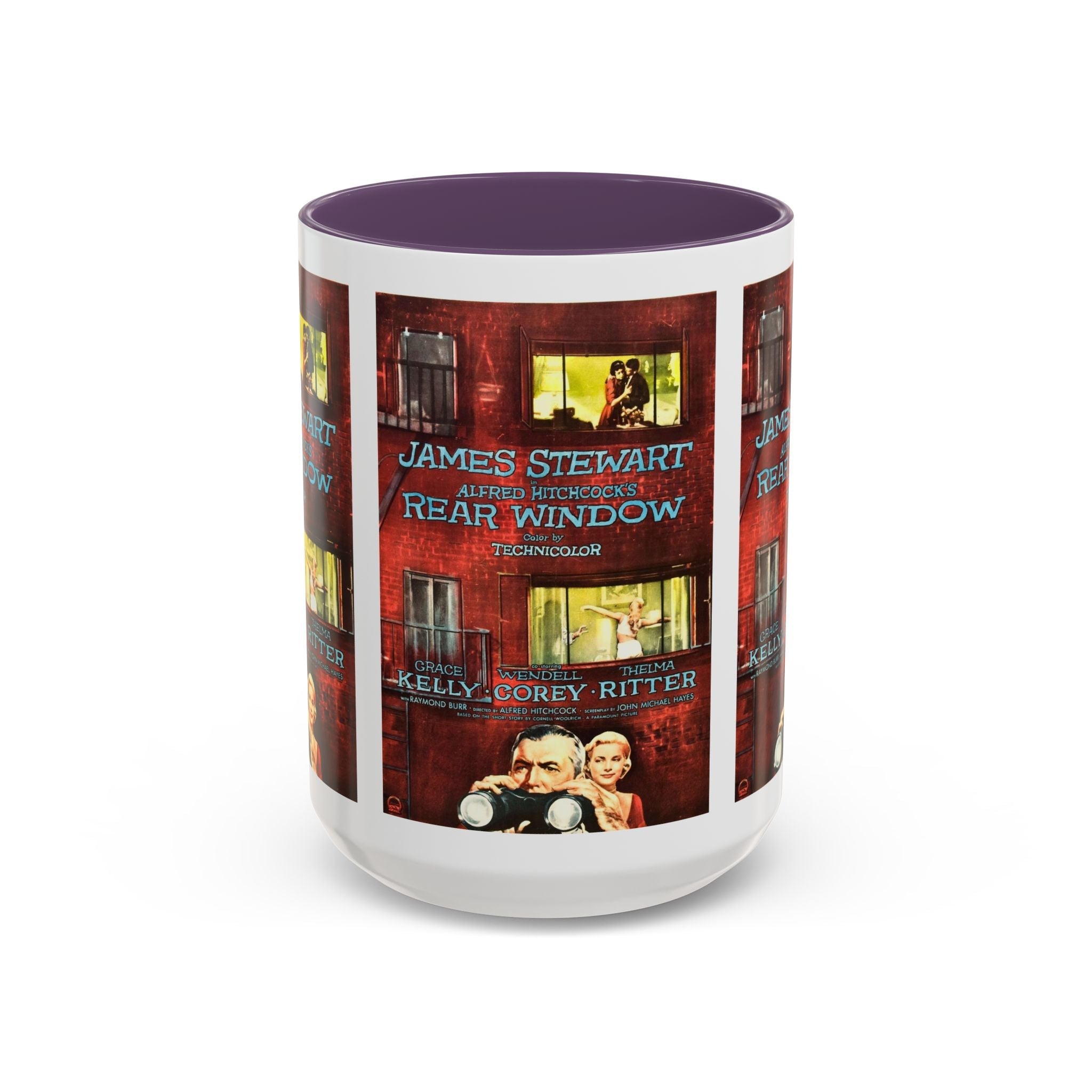 Cult Classic Movie Poster Art Accent Coffee Mug (11, 15oz) - Rear Window 1954 - POPvault