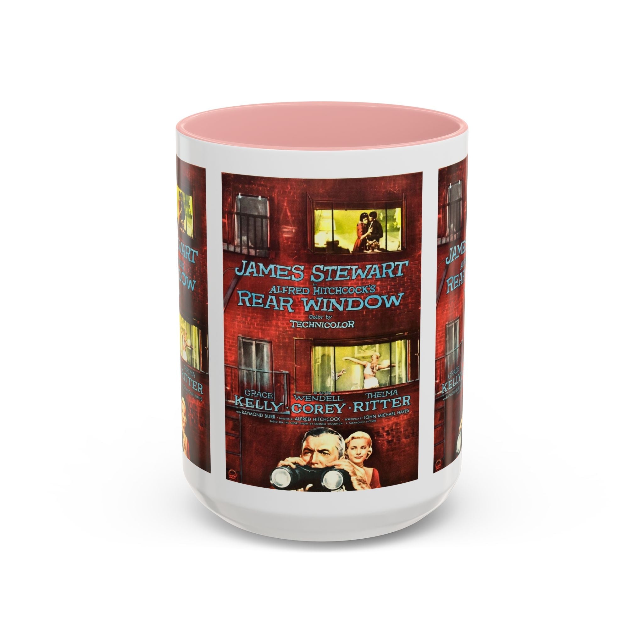 Cult Classic Movie Poster Art Accent Coffee Mug (11, 15oz) - Rear Window 1954 - POPvault