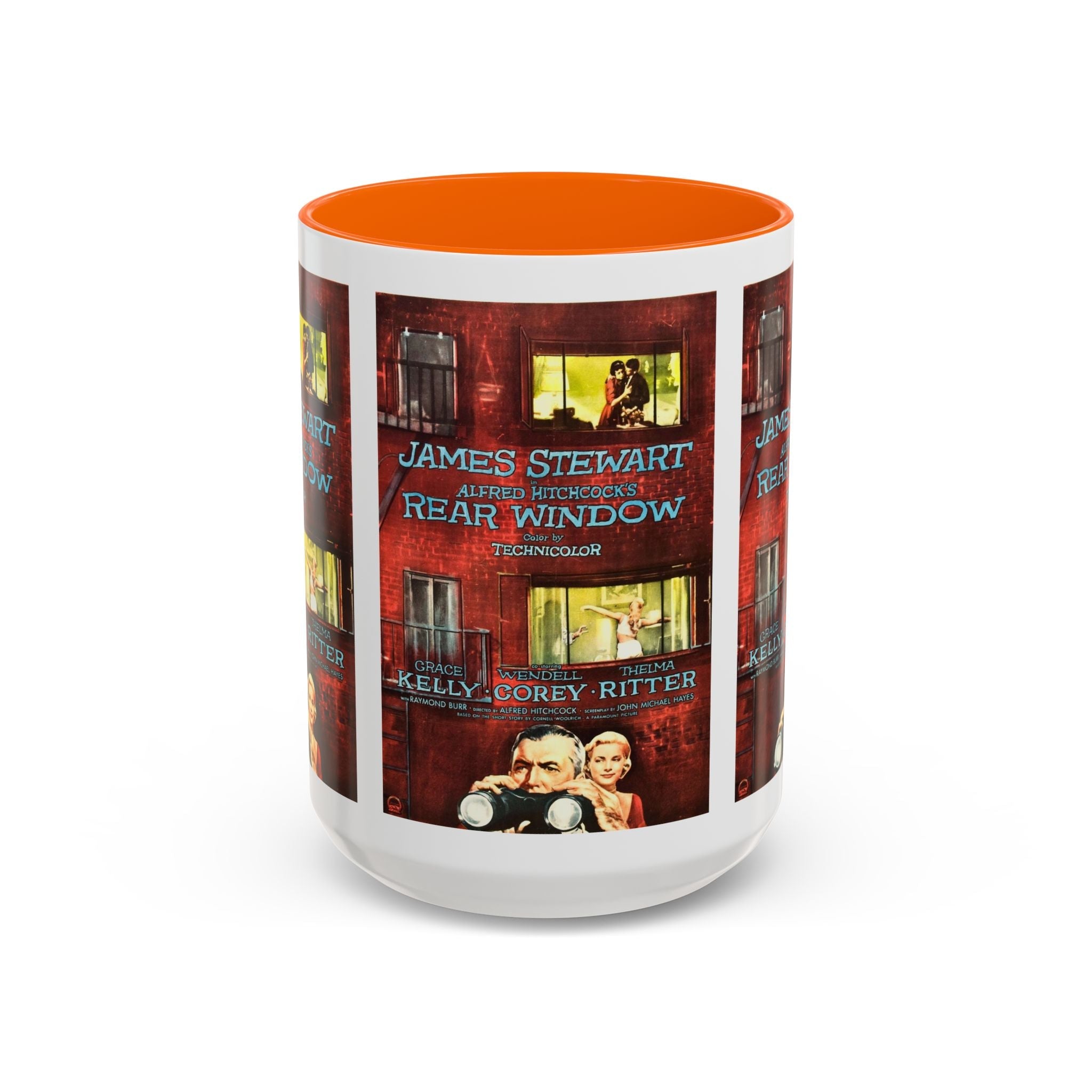 Cult Classic Movie Poster Art Accent Coffee Mug (11, 15oz) - Rear Window 1954 - POPvault