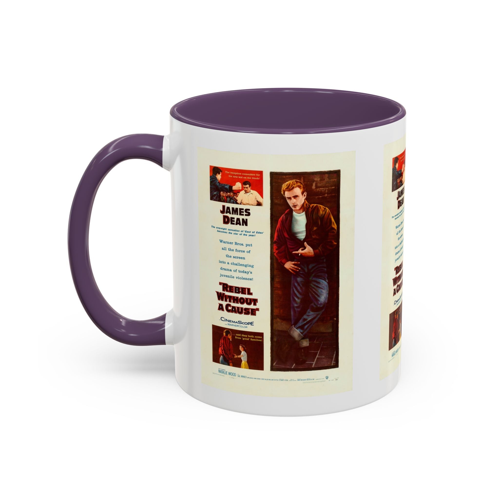Cult Classic Movie Poster Art Accent Coffee Mug (11, 15oz) - Rebel Without A Cause 1955 - POPvault