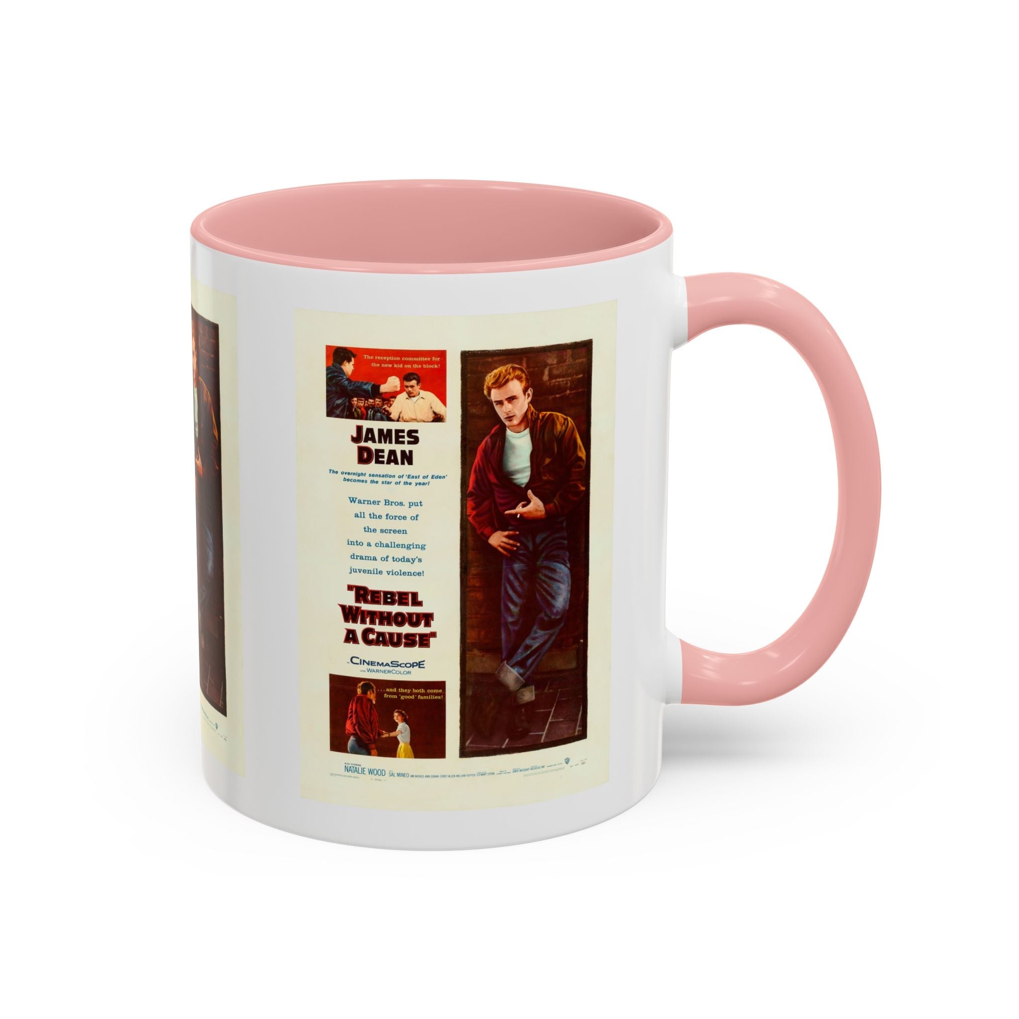 Cult Classic Movie Poster Art Accent Coffee Mug (11, 15oz) - Rebel Without A Cause 1955 - POPvault