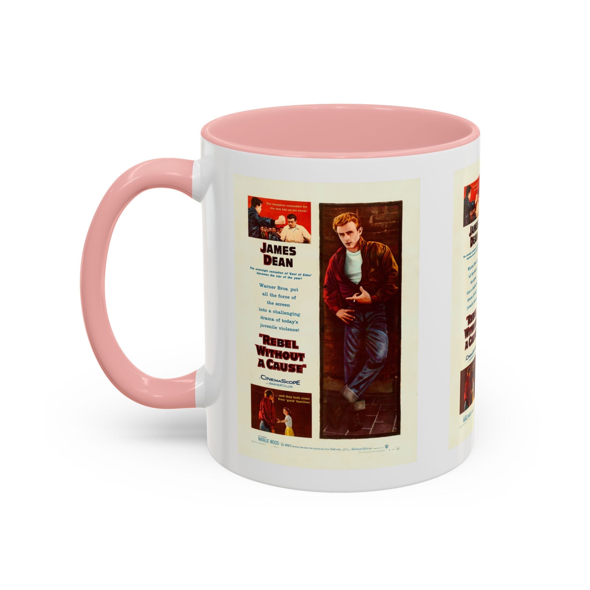 Cult Classic Movie Poster Art Accent Coffee Mug (11, 15oz) - Rebel Without A Cause 1955 - POPvault