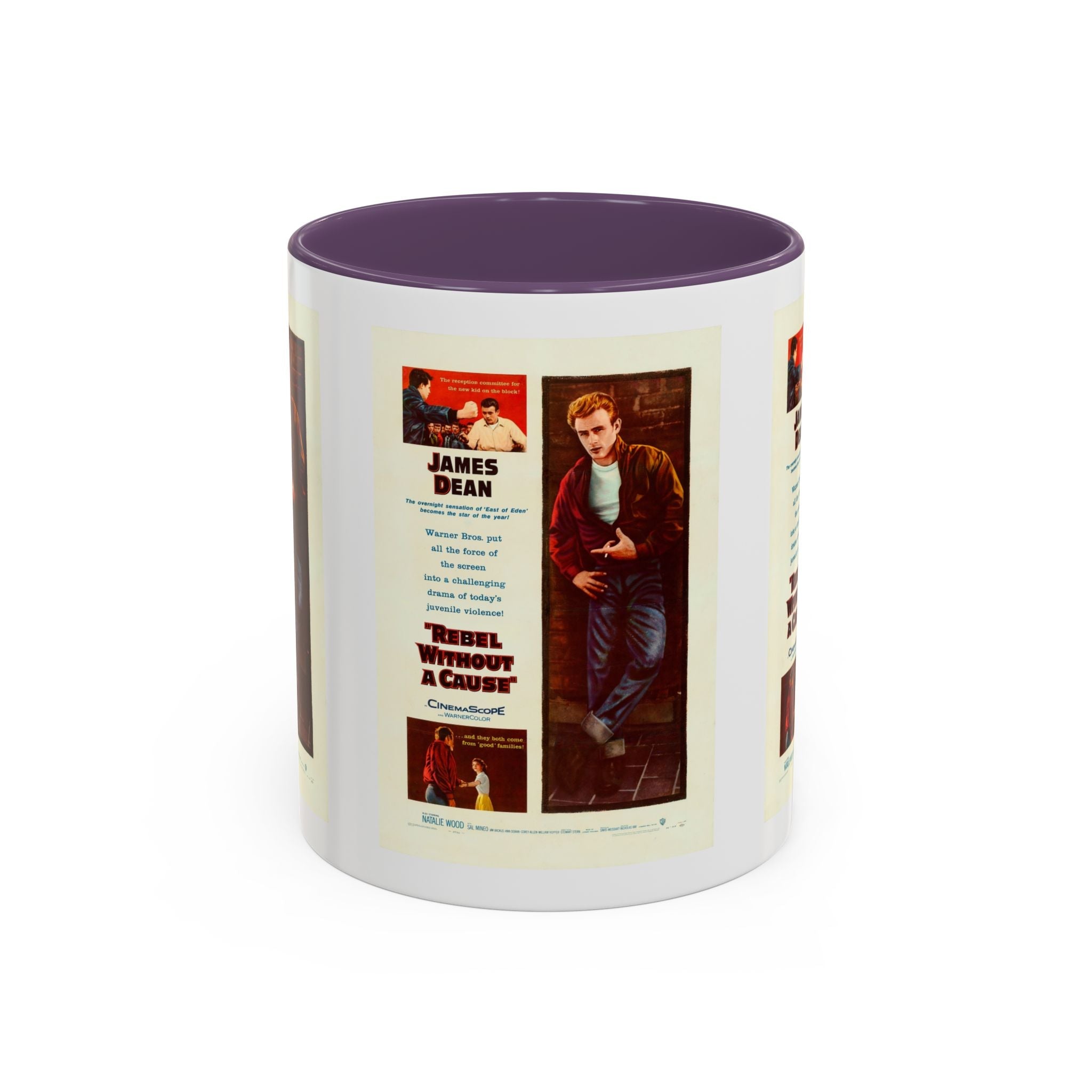 Cult Classic Movie Poster Art Accent Coffee Mug (11, 15oz) - Rebel Without A Cause 1955 - POPvault