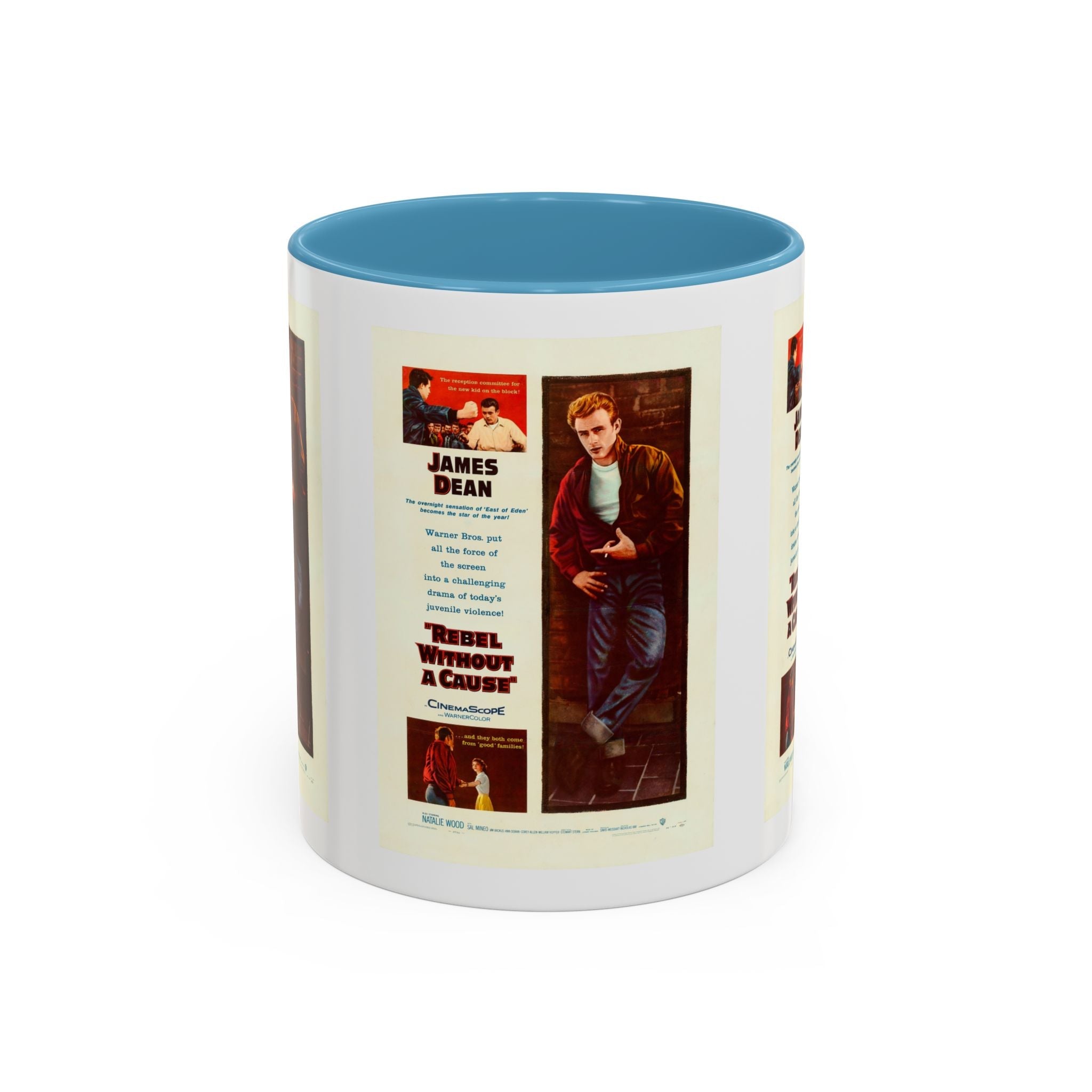 Cult Classic Movie Poster Art Accent Coffee Mug (11, 15oz) - Rebel Without A Cause 1955 - POPvault