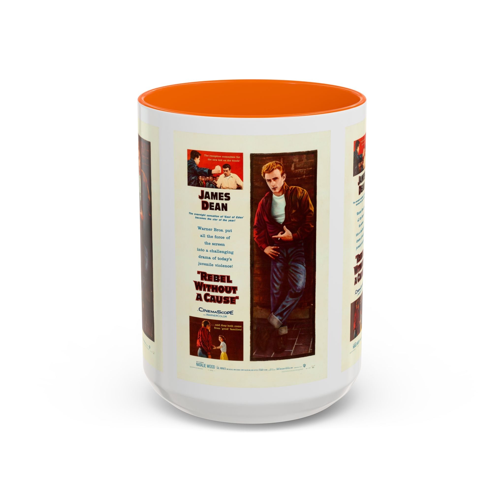 Cult Classic Movie Poster Art Accent Coffee Mug (11, 15oz) - Rebel Without A Cause 1955 - POPvault