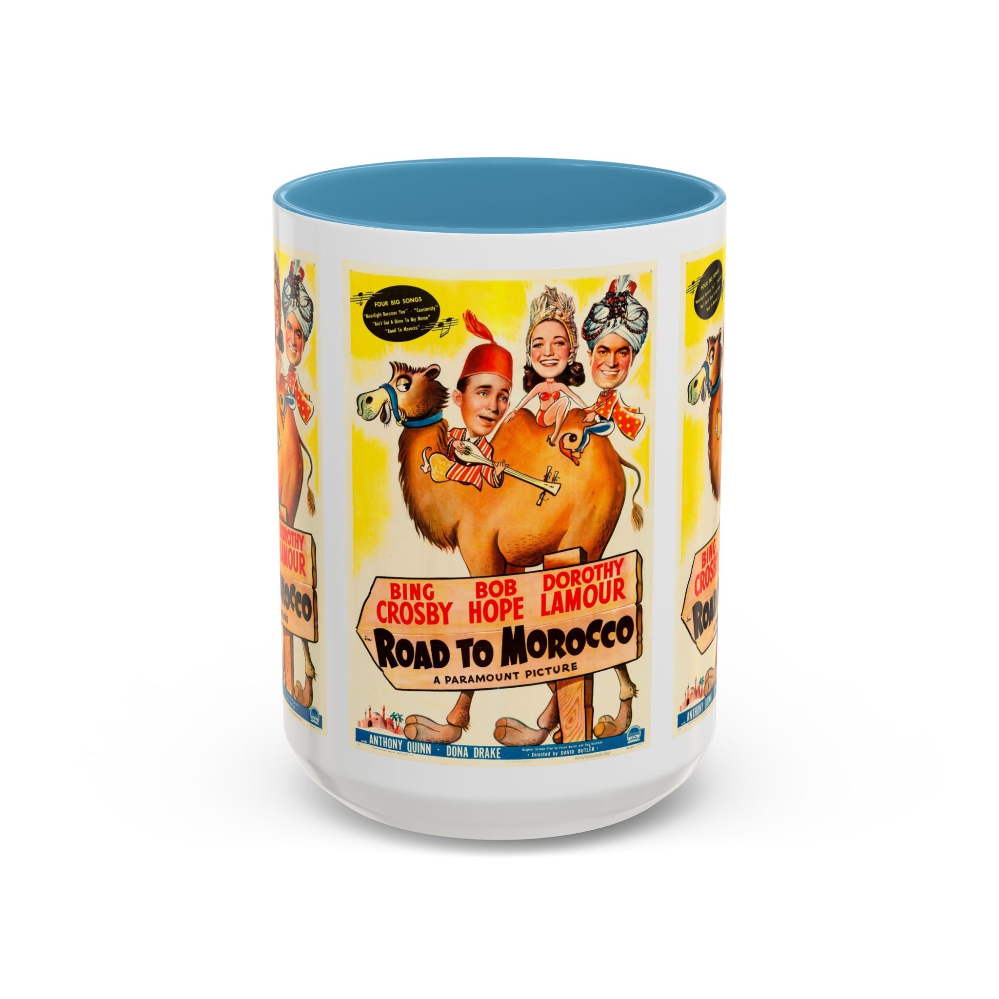 Cult Classic Movie Poster Art Accent Coffee Mug (11, 15oz) - Road To Morocco 1942 - POPvault