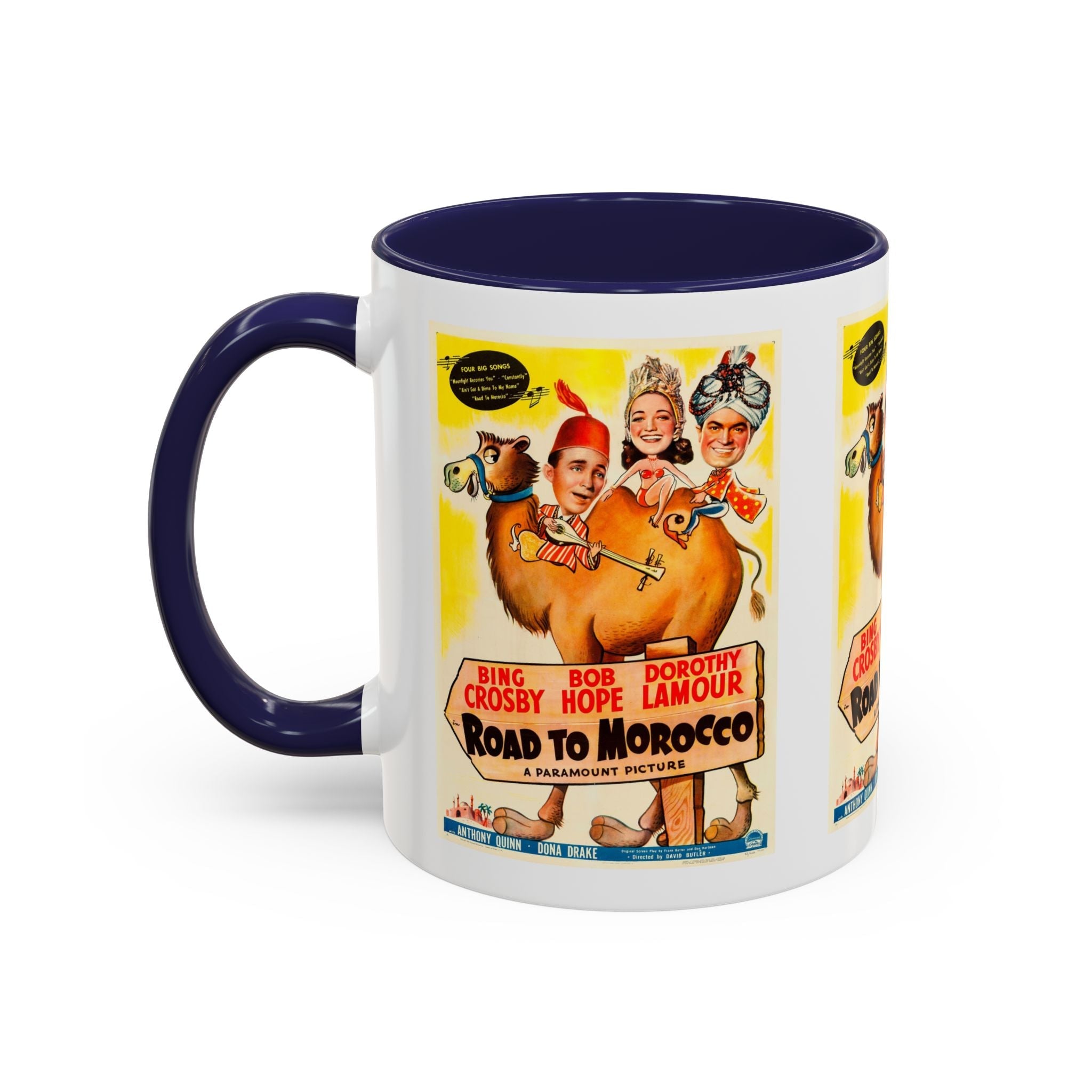 Cult Classic Movie Poster Art Accent Coffee Mug (11, 15oz) - Road To Morocco 1942 - POPvault