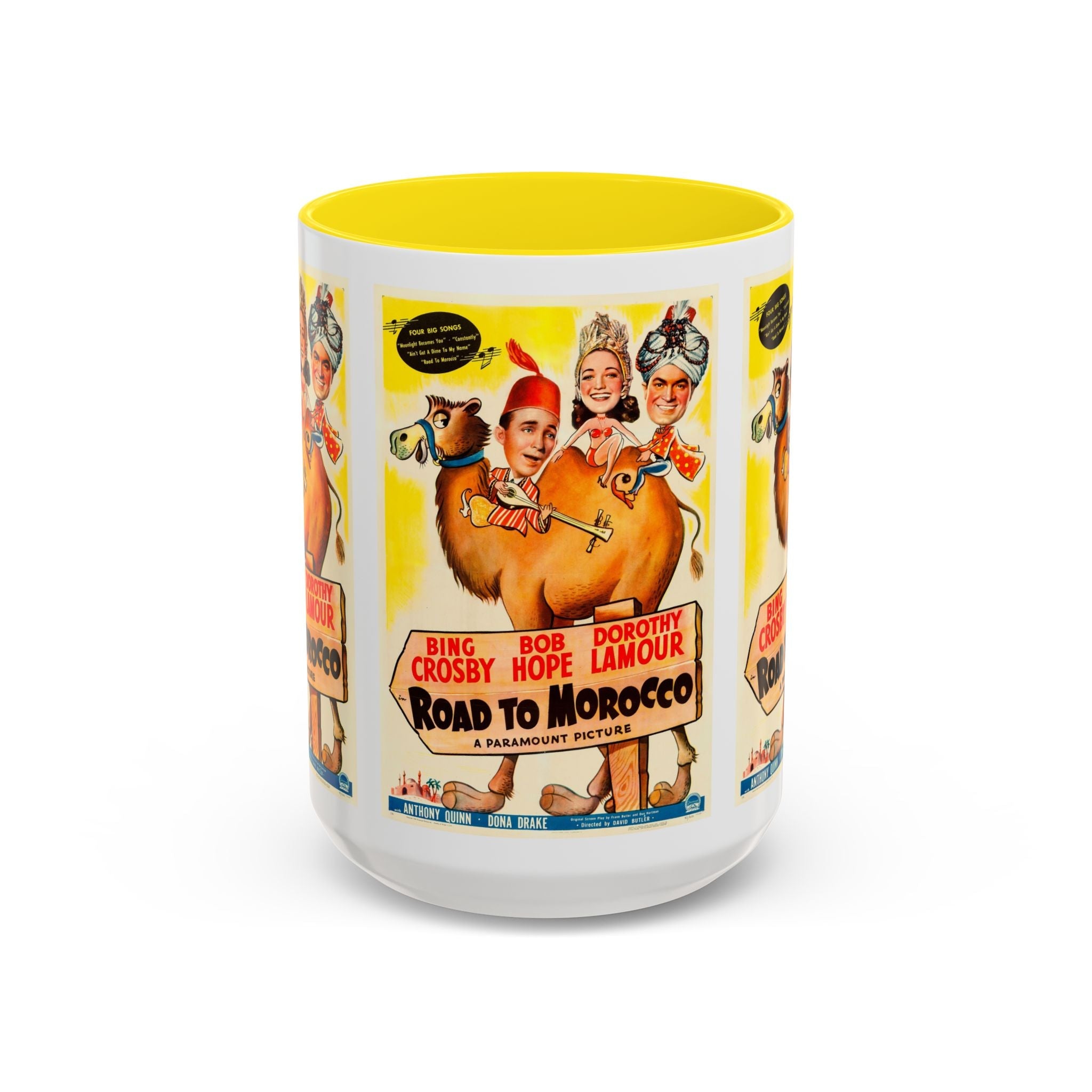 Cult Classic Movie Poster Art Accent Coffee Mug (11, 15oz) - Road To Morocco 1942 - POPvault