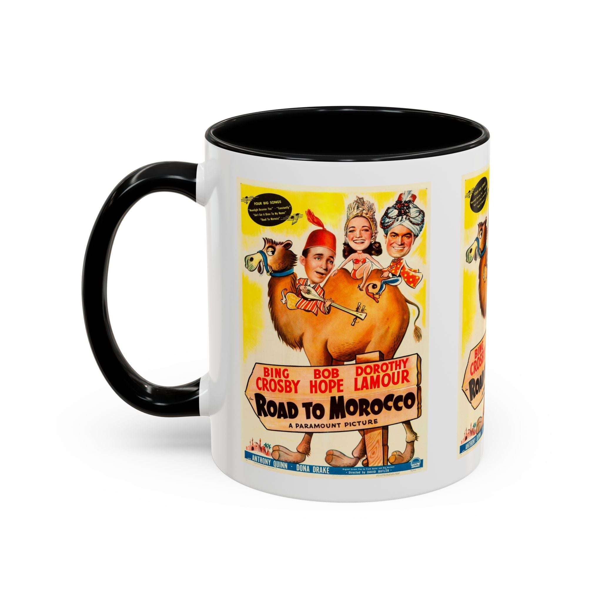 Cult Classic Movie Poster Art Accent Coffee Mug (11, 15oz) - Road To Morocco 1942 - POPvault