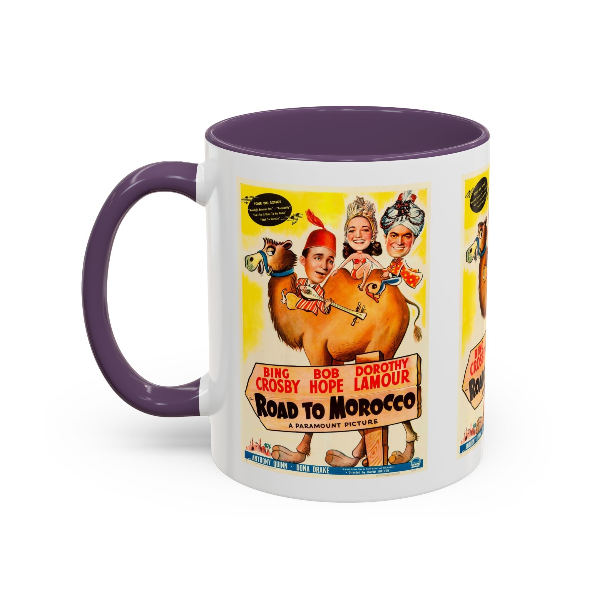 Cult Classic Movie Poster Art Accent Coffee Mug (11, 15oz) - Road To Morocco 1942 - POPvault