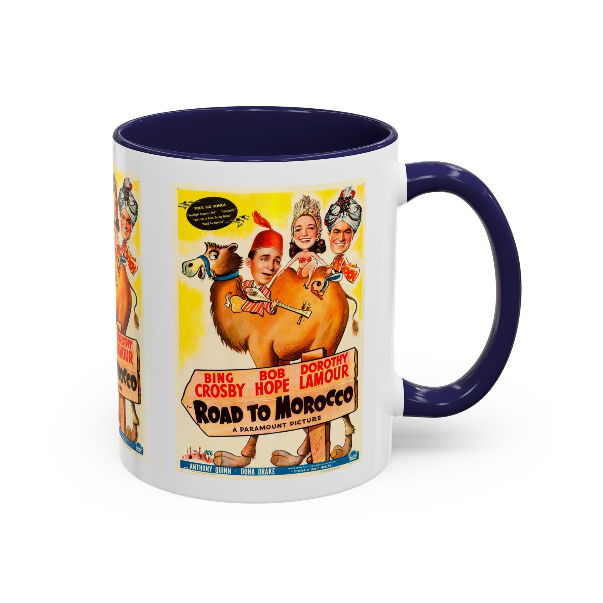 Cult Classic Movie Poster Art Accent Coffee Mug (11, 15oz) - Road To Morocco 1942 - POPvault