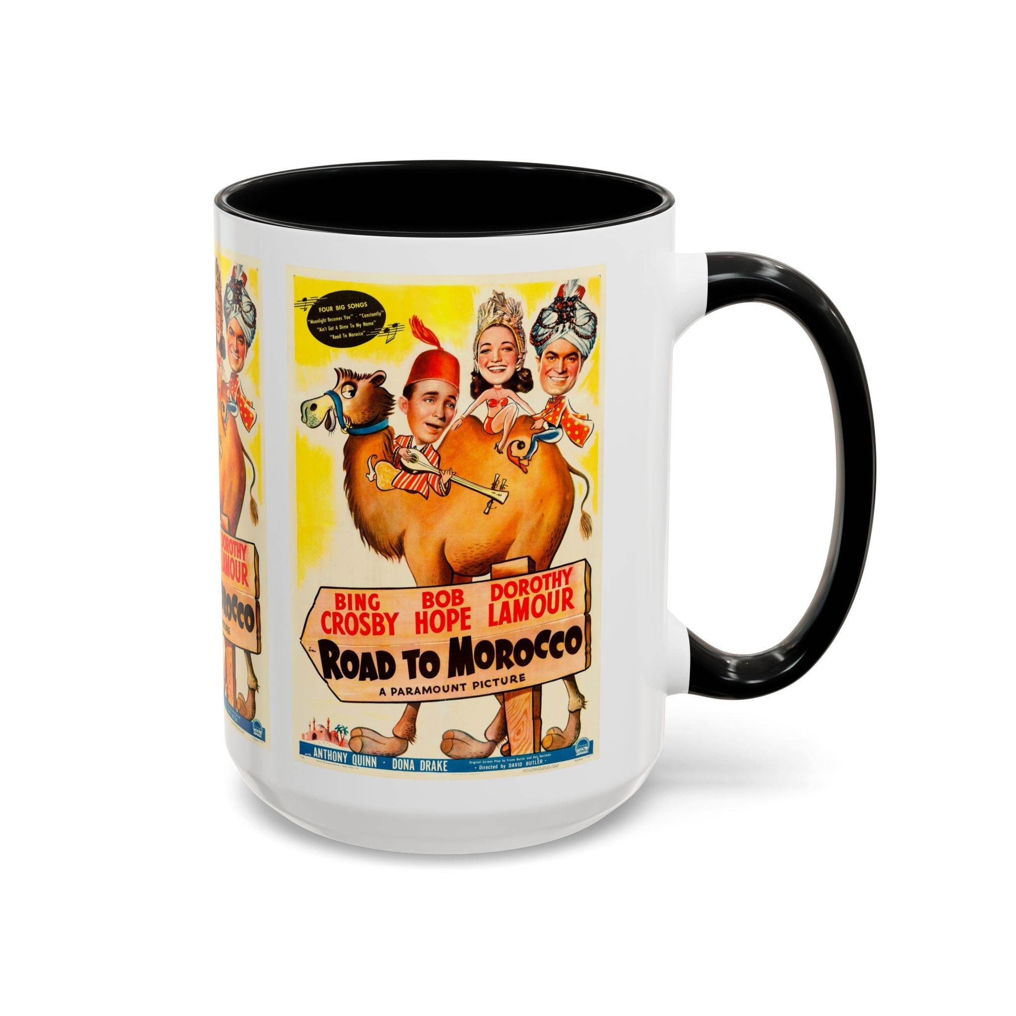 Cult Classic Movie Poster Art Accent Coffee Mug (11, 15oz) - Road To Morocco 1942 - POPvault