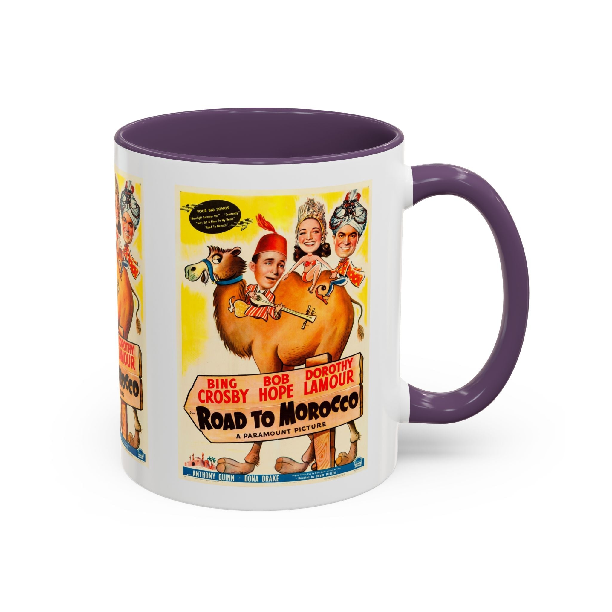 Cult Classic Movie Poster Art Accent Coffee Mug (11, 15oz) - Road To Morocco 1942 - POPvault