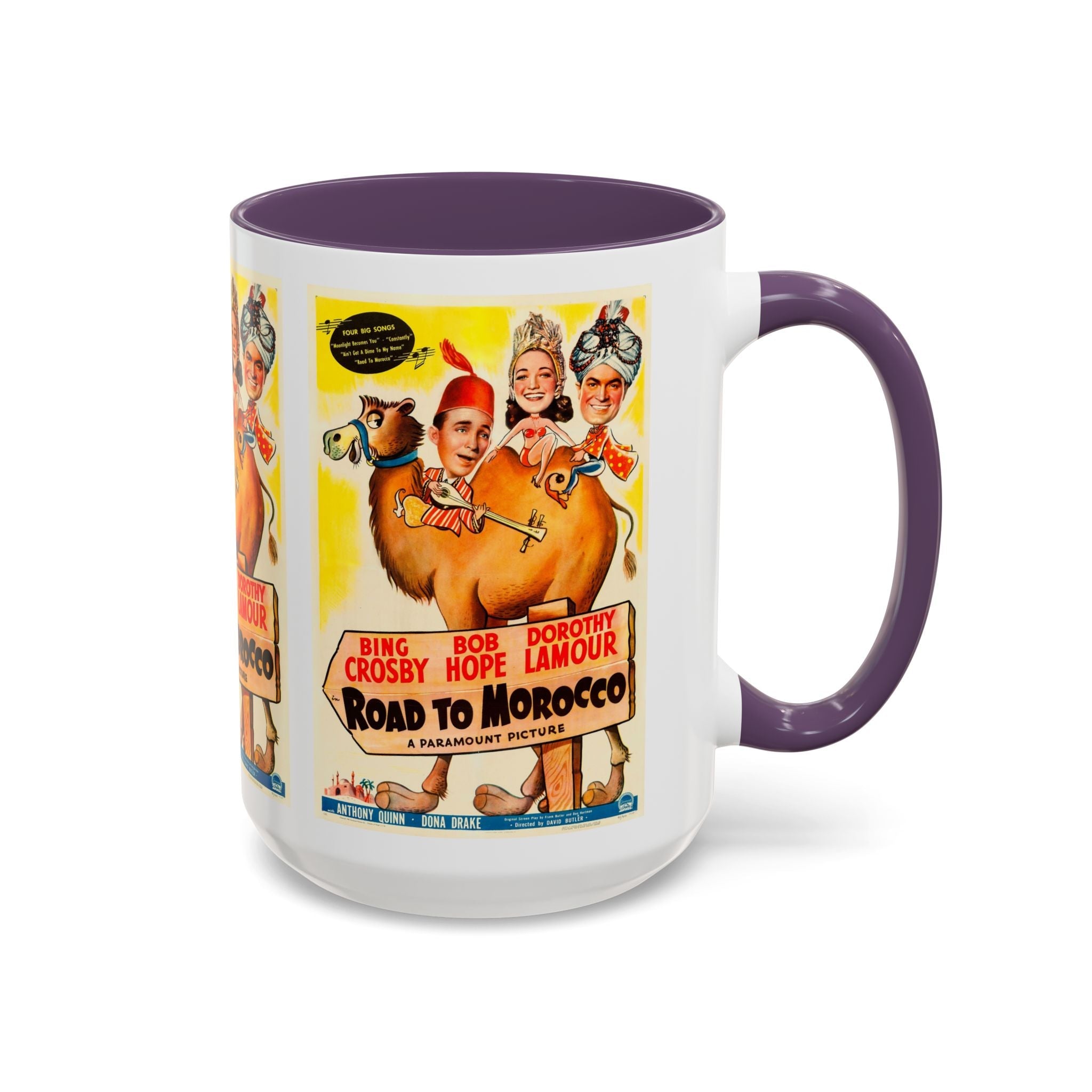 Cult Classic Movie Poster Art Accent Coffee Mug (11, 15oz) - Road To Morocco 1942 - POPvault