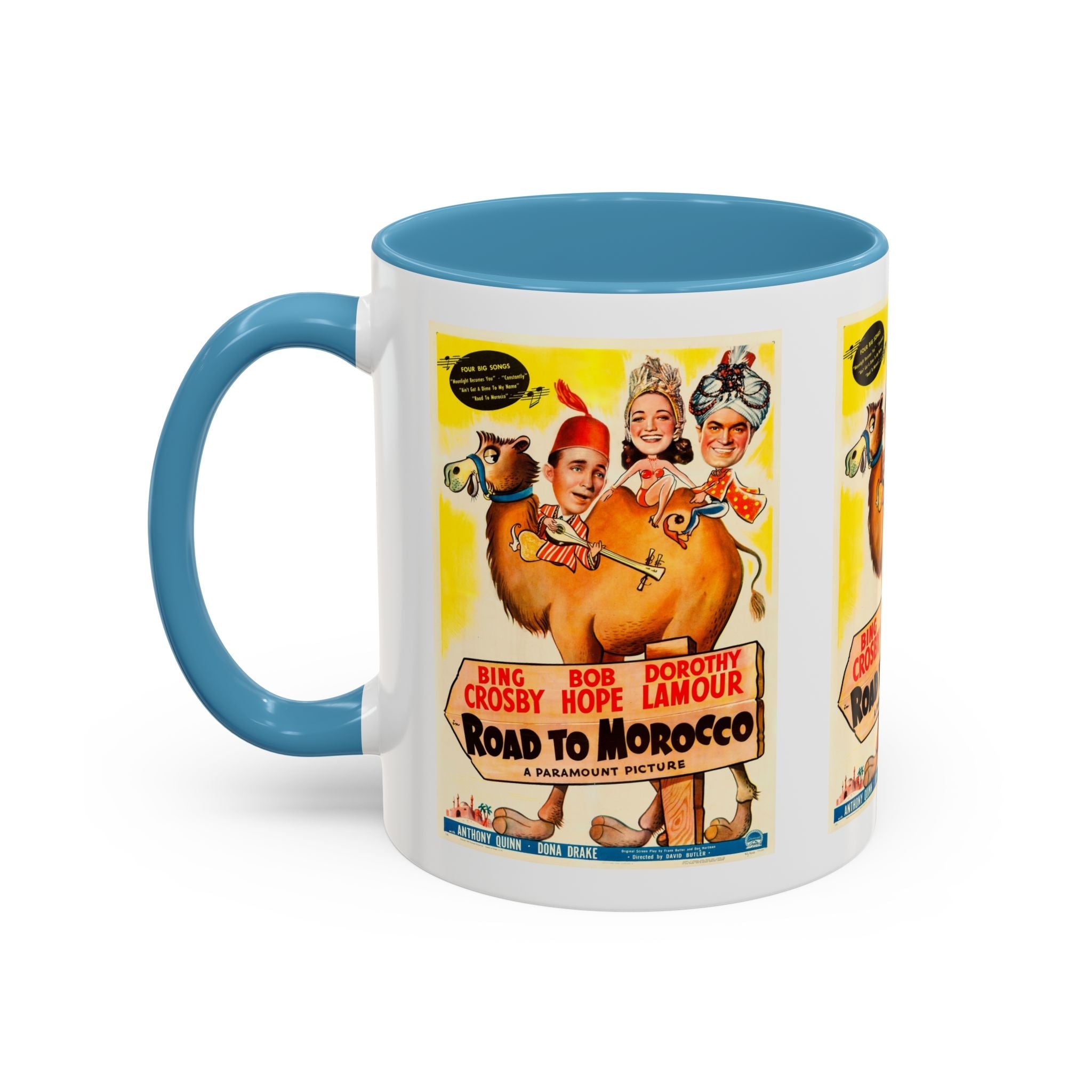 Cult Classic Movie Poster Art Accent Coffee Mug (11, 15oz) - Road To Morocco 1942 - POPvault